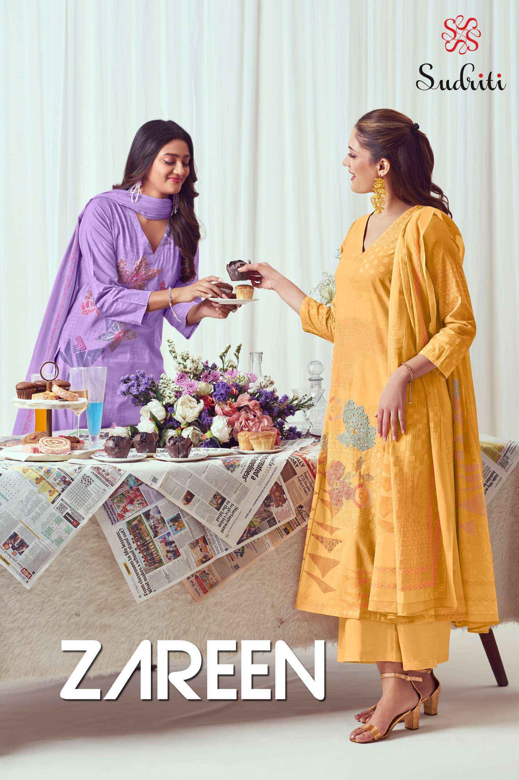 Sudriti Zareen Cotton Salwar Kameez Wholesale Rate ( 6 Pcs Catalog )