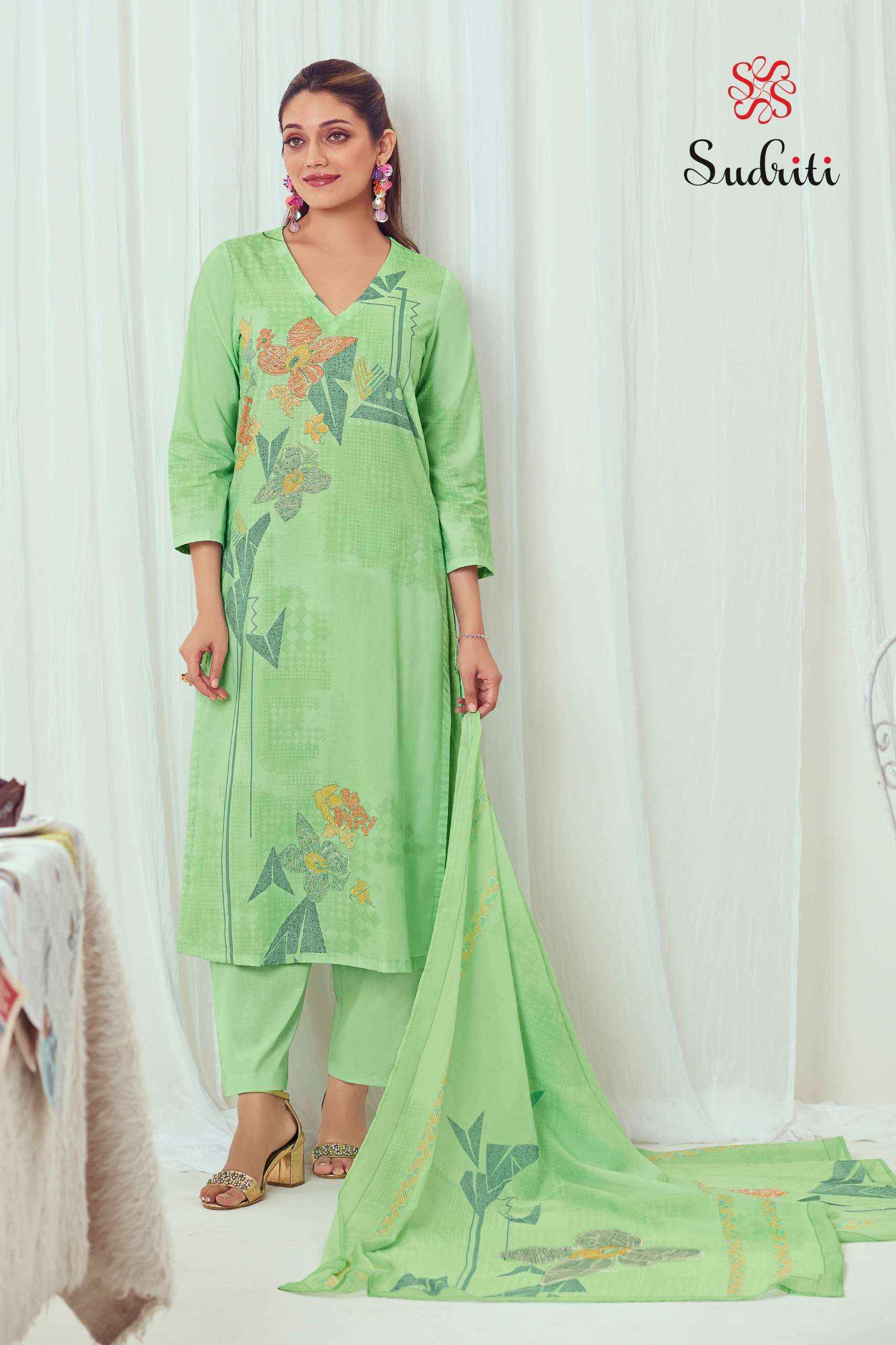 Sudriti Zareen Cotton Salwar Kameez Wholesale Rate ( 6 Pcs Catalog )