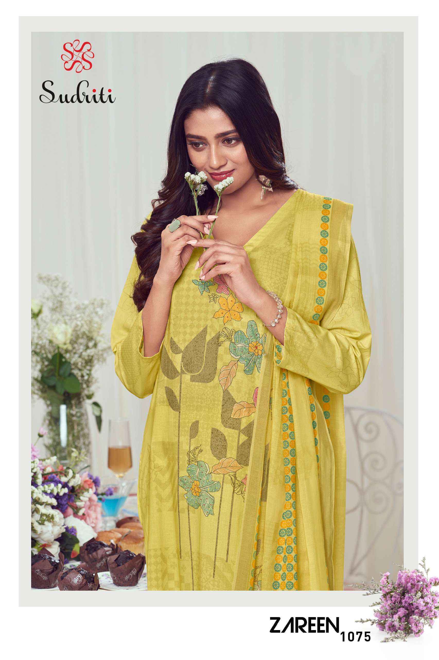 Sudriti Zareen Cotton Salwar Kameez Wholesale Rate ( 6 Pcs Catalog )