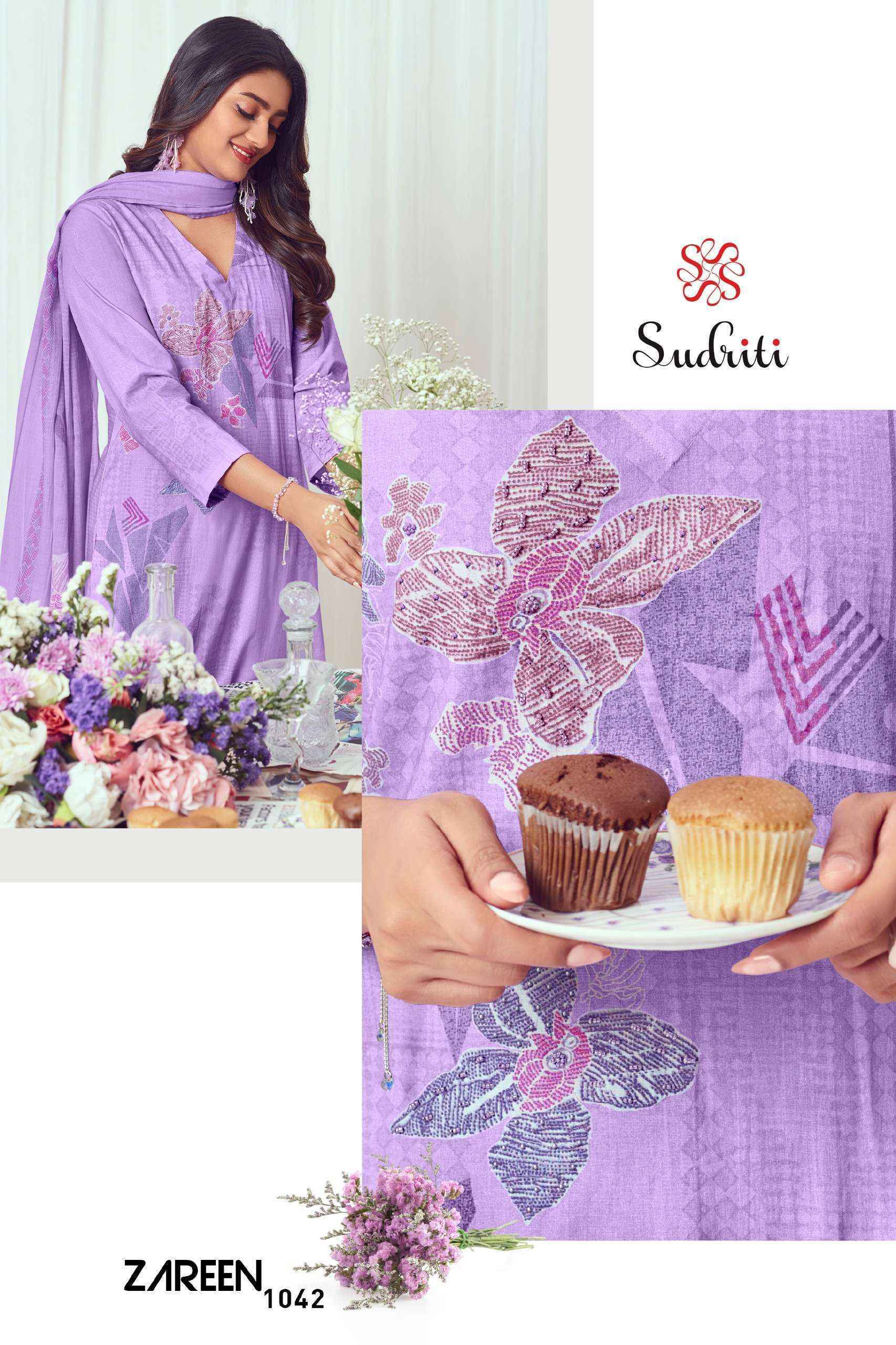 Sudriti Zareen Cotton Salwar Kameez Wholesale Rate ( 6 Pcs Catalog )
