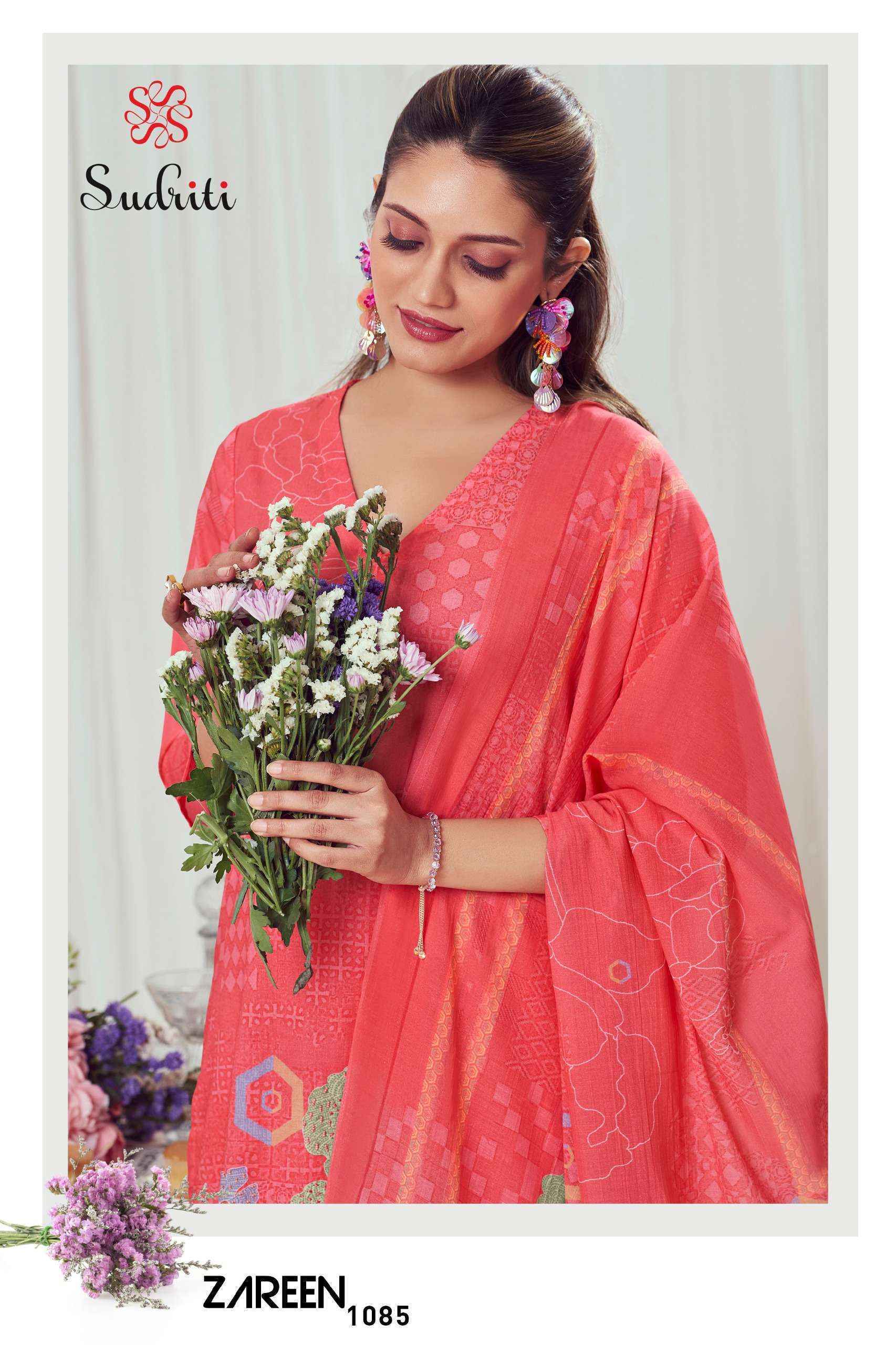 Sudriti Zareen Cotton Salwar Kameez Wholesale Rate ( 6 Pcs Catalog )