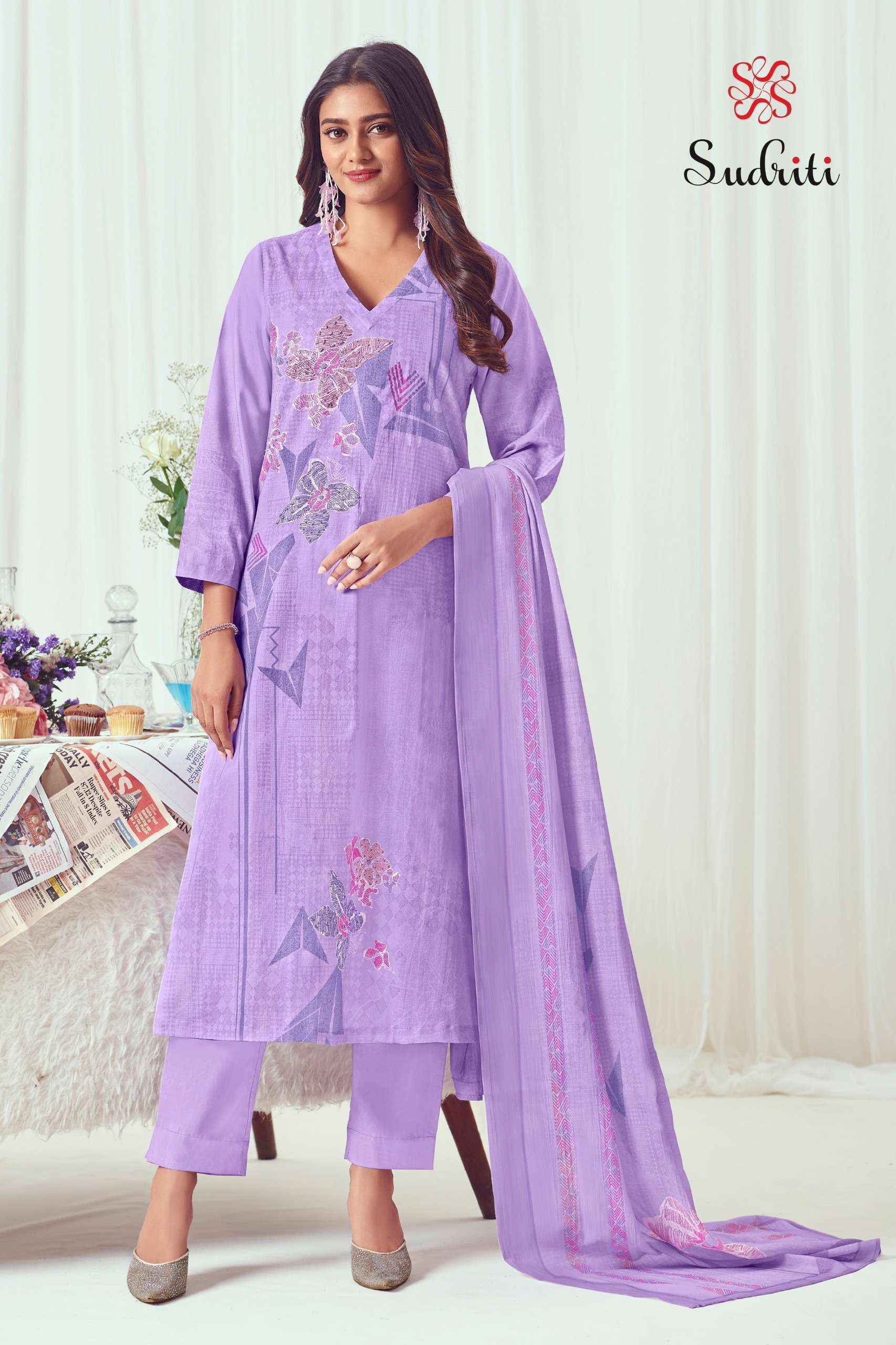 Sudriti Zareen Cotton Salwar Kameez Wholesale Rate ( 6 Pcs Catalog )