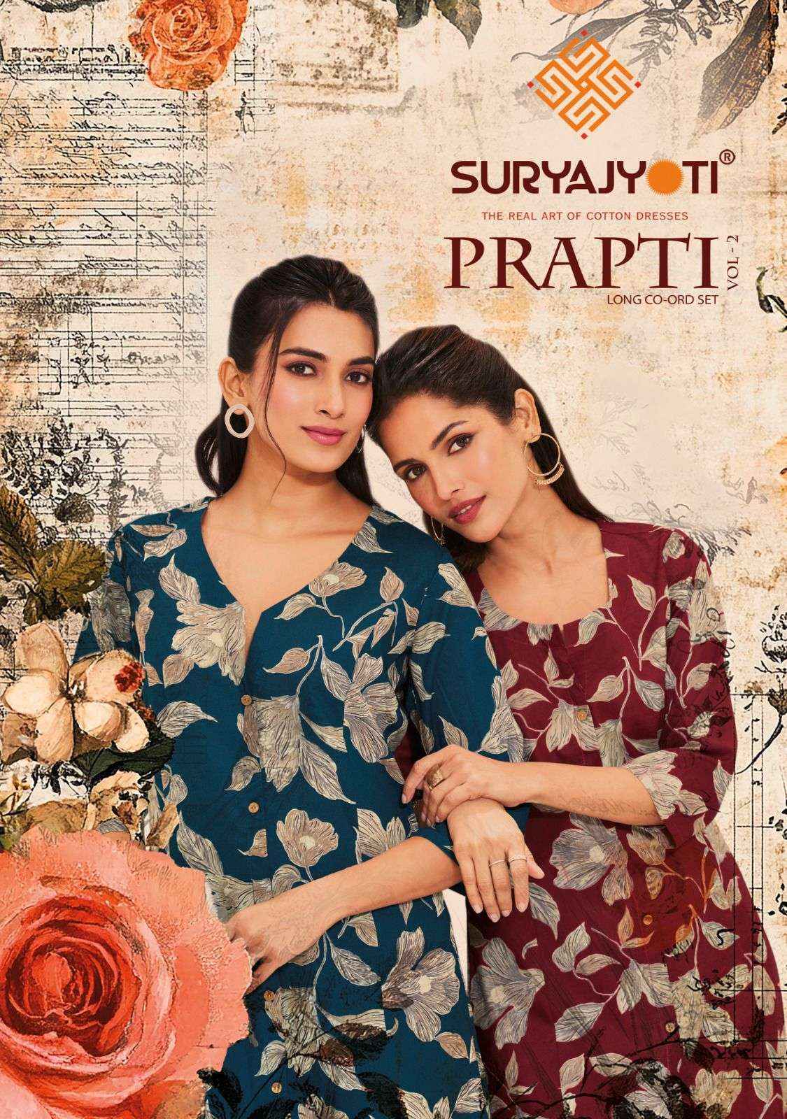 Suryajyoti Prapti Vol 2 Cotton Co Ord Set Wholesale Dealer In Surat ( 10 pcs Catalogue )