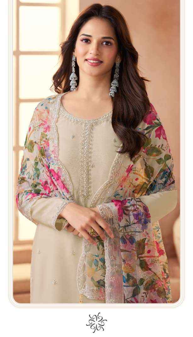 Vinay Fashion Kuleesh Anmol Wedding Wear Organza Salwar Kameez Wholesale Rate ( 4 Pcs Catalog )