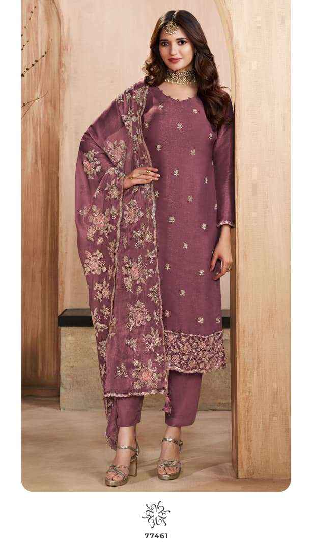 Vinay Fashion Kuleesh Taaj Fancy Silk Latest Ddesigns Salwar Suit Wholesale Rate ( 4 Pcs Catalog )