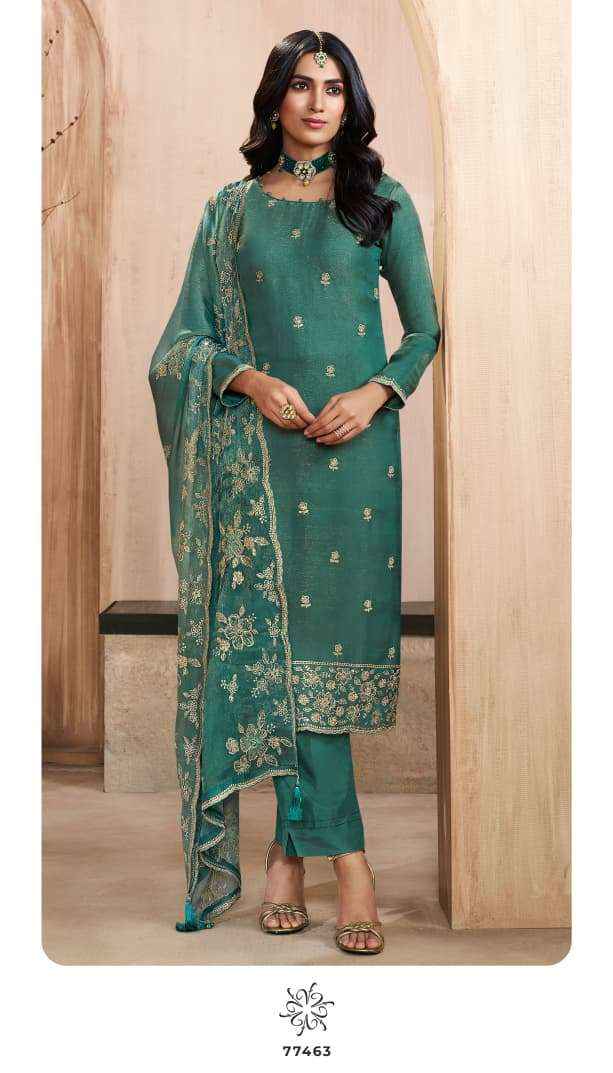 Vinay Fashion Kuleesh Taaj Fancy Silk Latest Ddesigns Salwar Suit Wholesale Rate ( 4 Pcs Catalog )