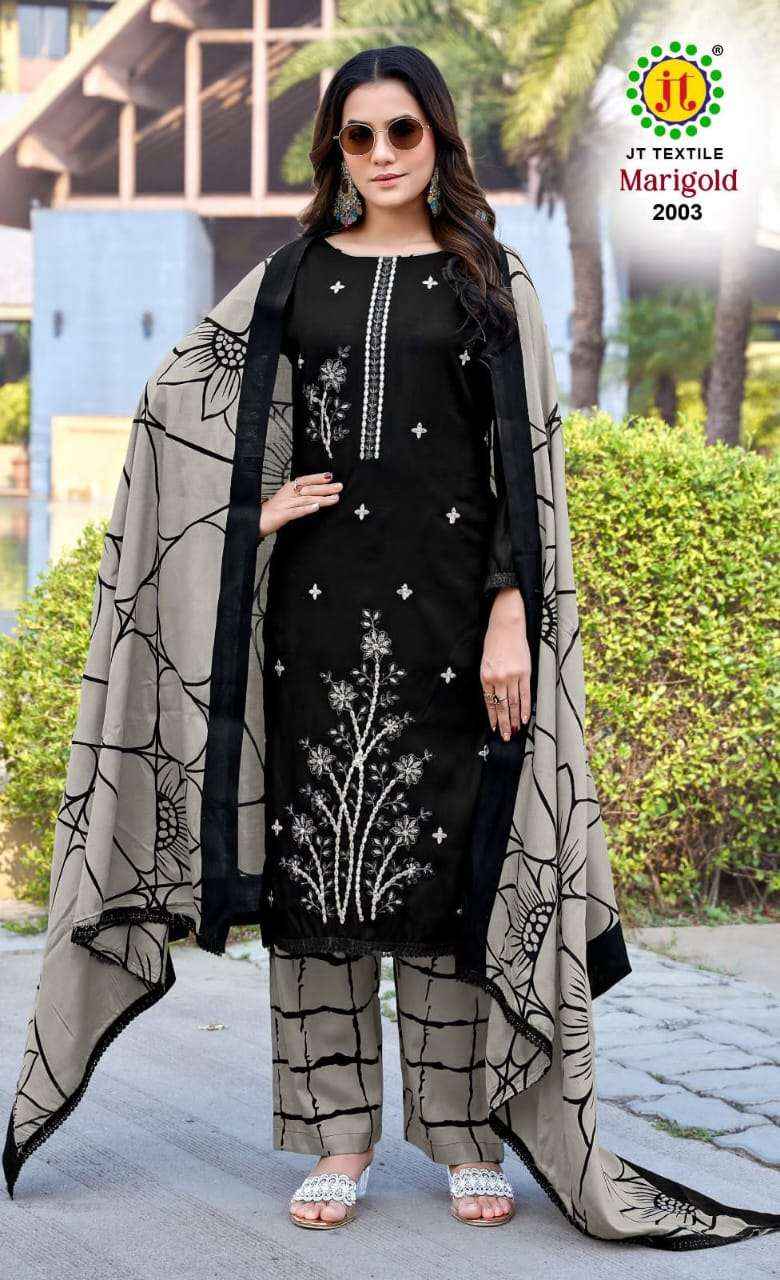 Jt Marigold Salwar Kameez Wholesale Rate ( 5 Pcs Catalog )