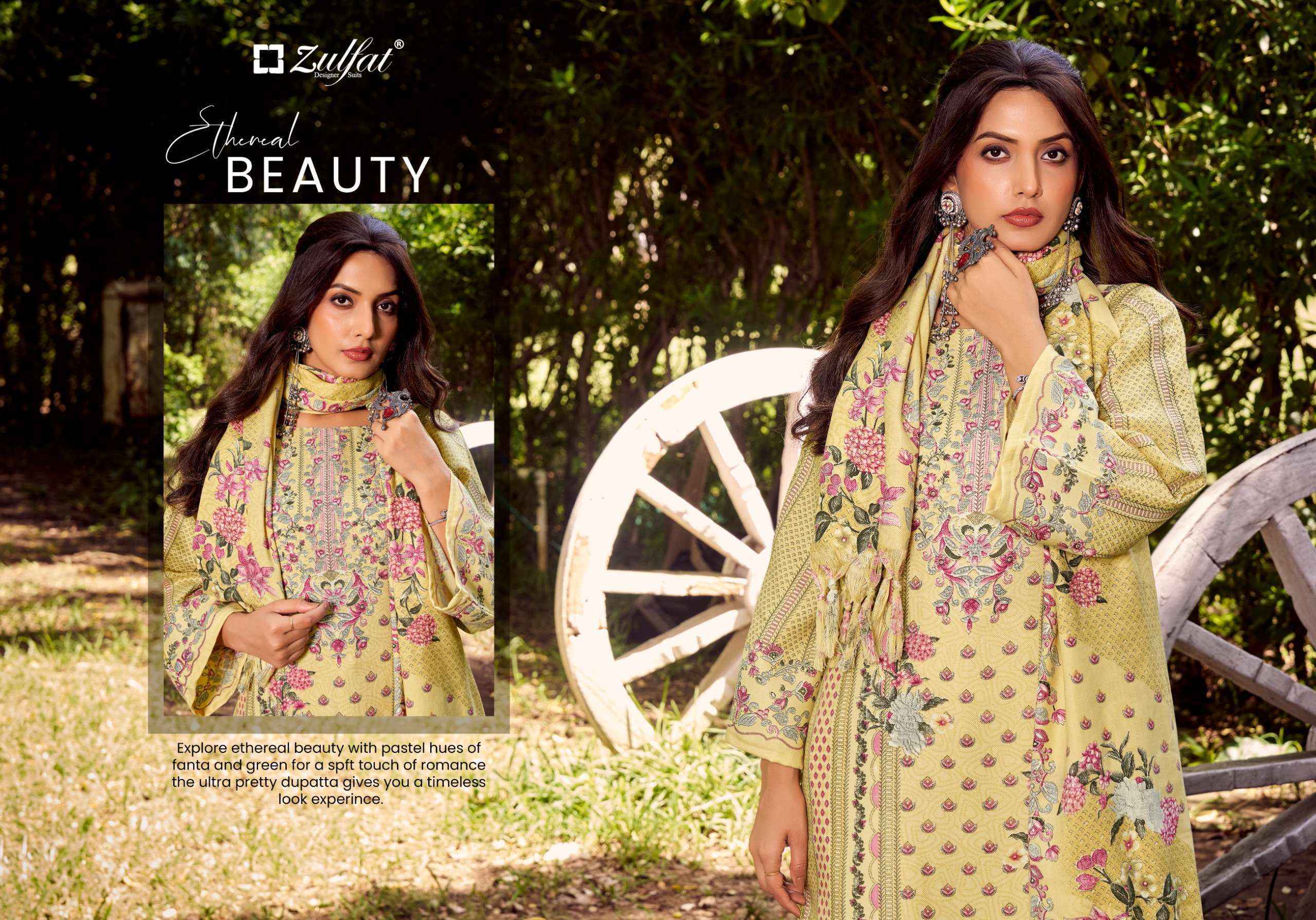 ZULFAT DESIGNER FARMAISH PASHMINA READYMADE SUITS WHOLESALE PRICE ( 6 PCS CATALOGUE )