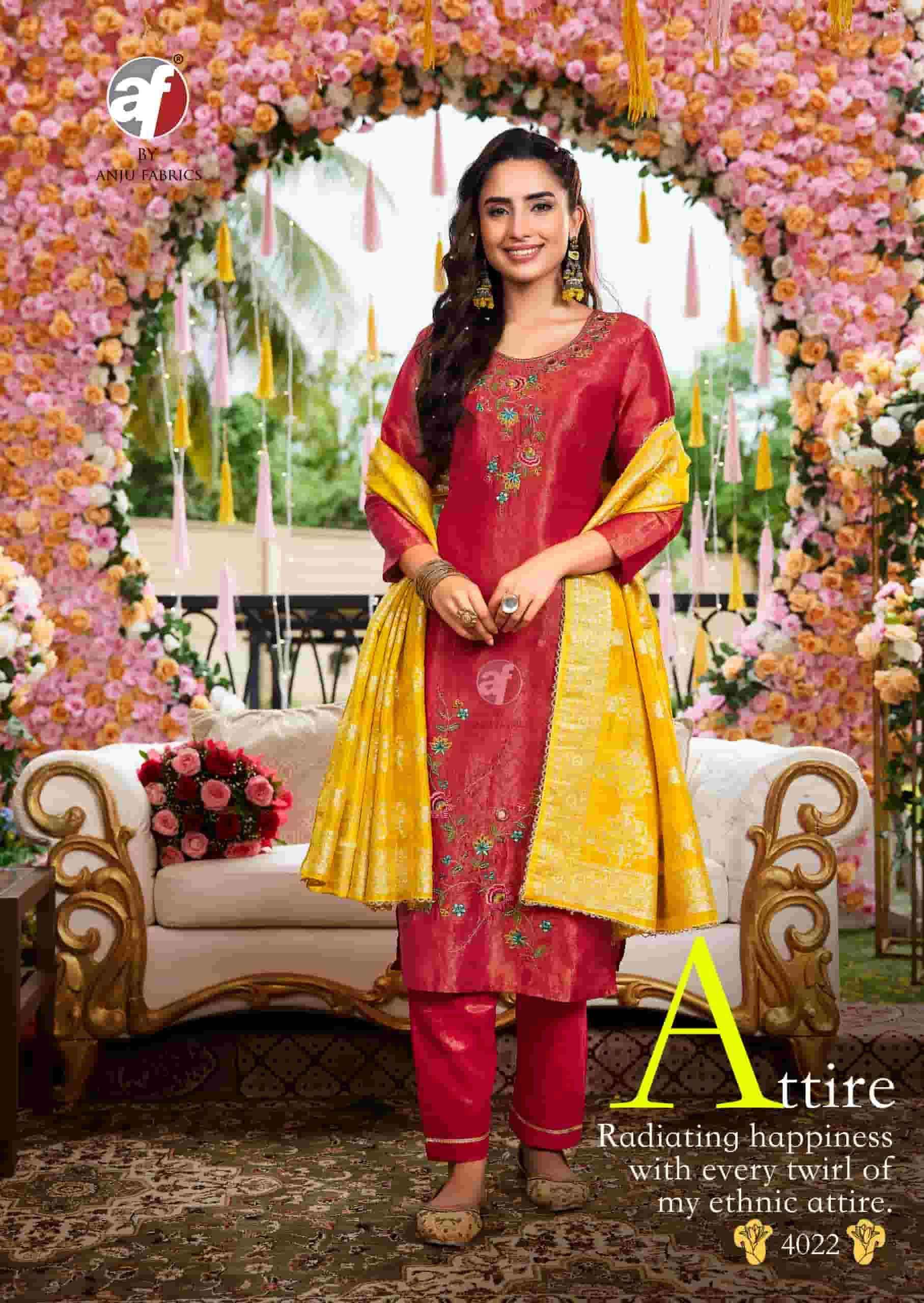 Anju Fabrics By Af Stock Out Rangat Party Wear Collection At Wholesale Price ( 6 Pcs Catalogue )