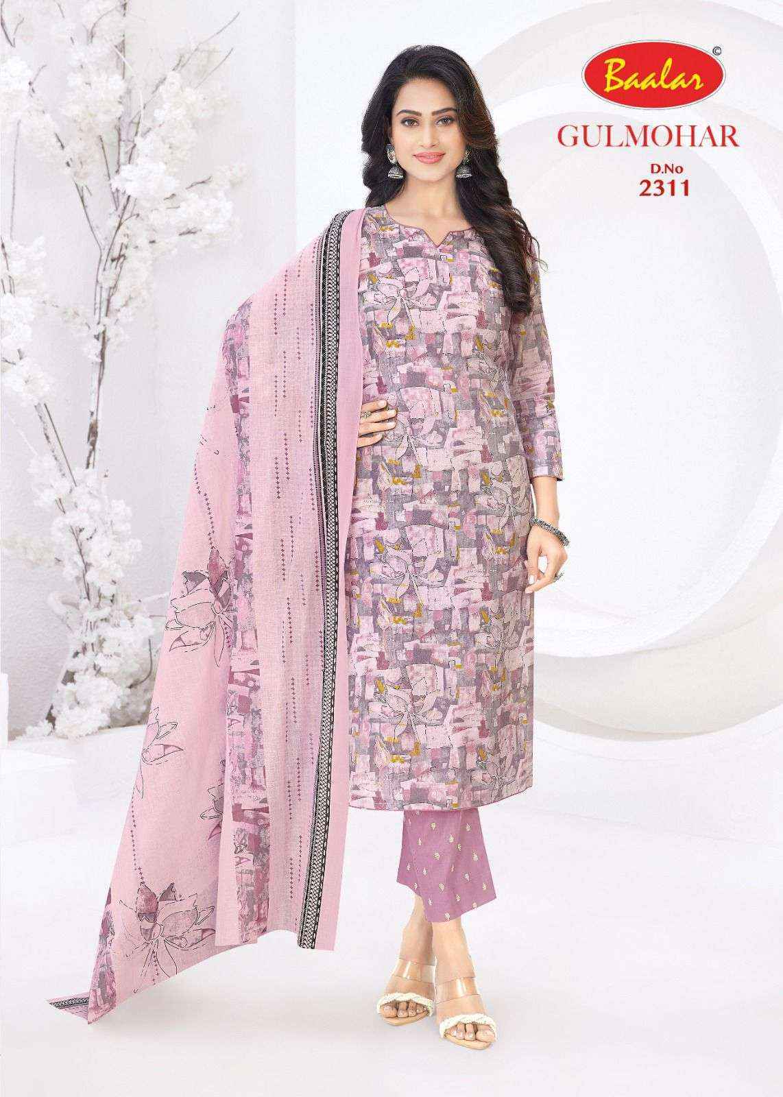 Baalar Gulmohar Vol 3 Cotton Salwar Kameez Wholesale Rate ( 12 Pcs Catalog )