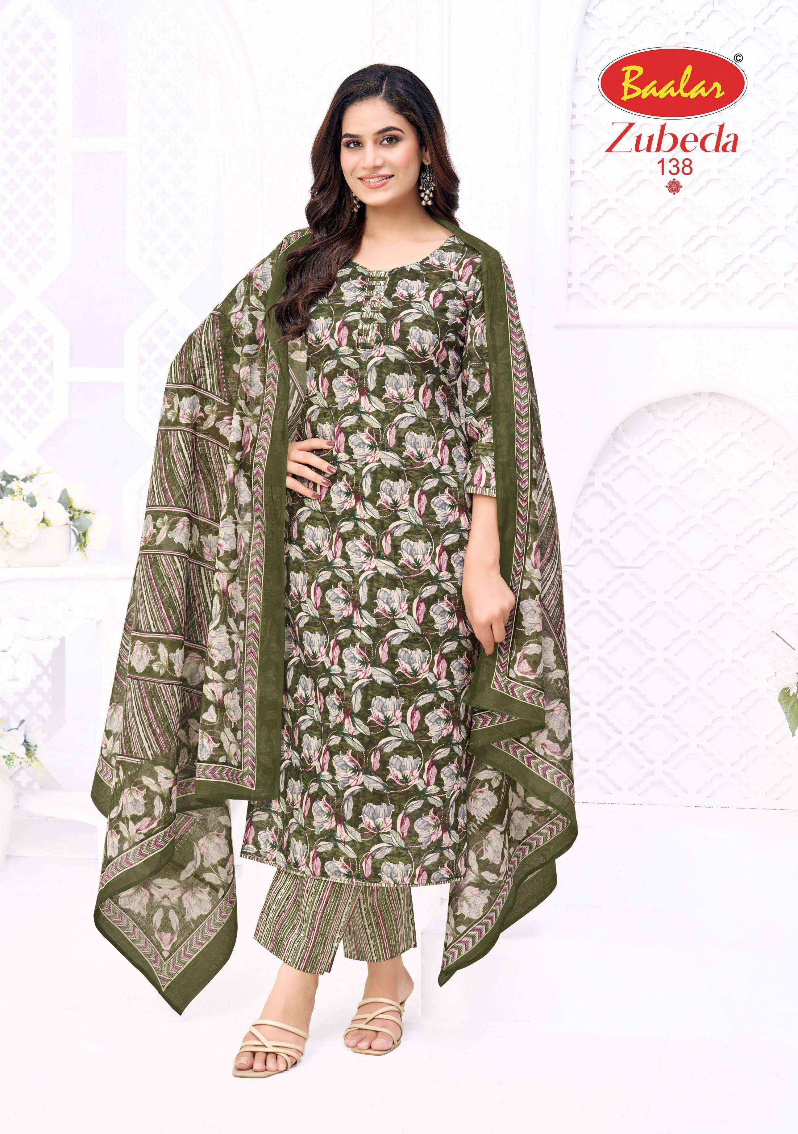 Baalar Zubeda Vol 28 Cotton Dress Material Surat Kapda Market (16 pcs Catalogue )