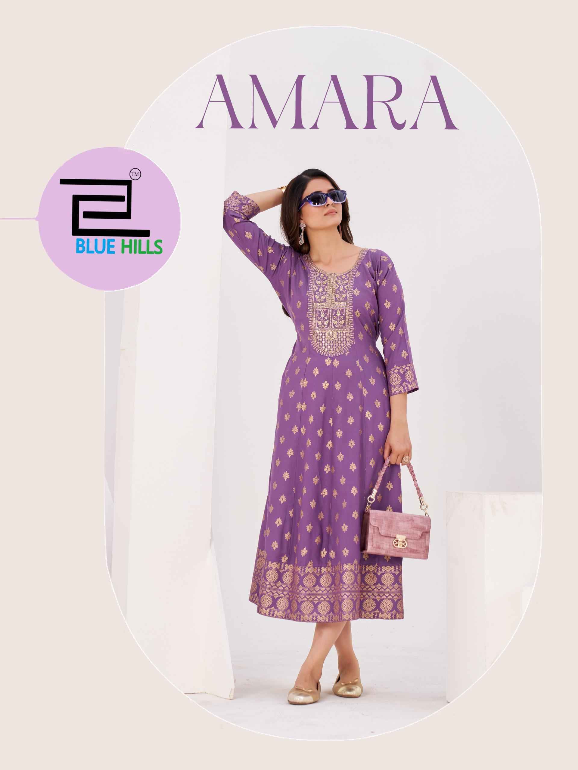 Blue Hills Amara Rayon Gown Wholesale Online Shopping ( 6 pcs Catalogue )