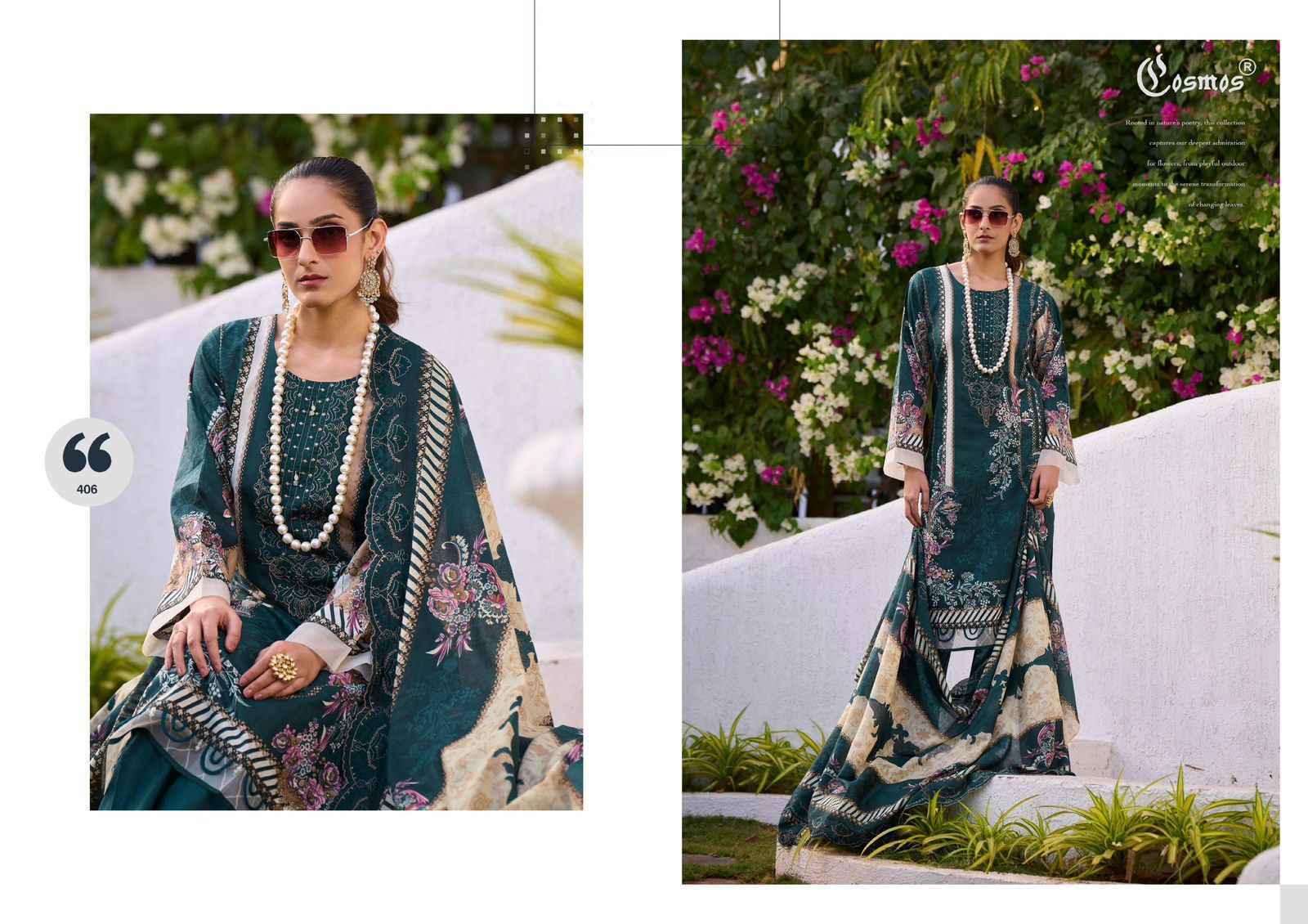 Cosmos Needle Wonder Vol 4 Lawn Cotton Salwar Kameez Wholesale Rate ( 8 Pcs Catalog )