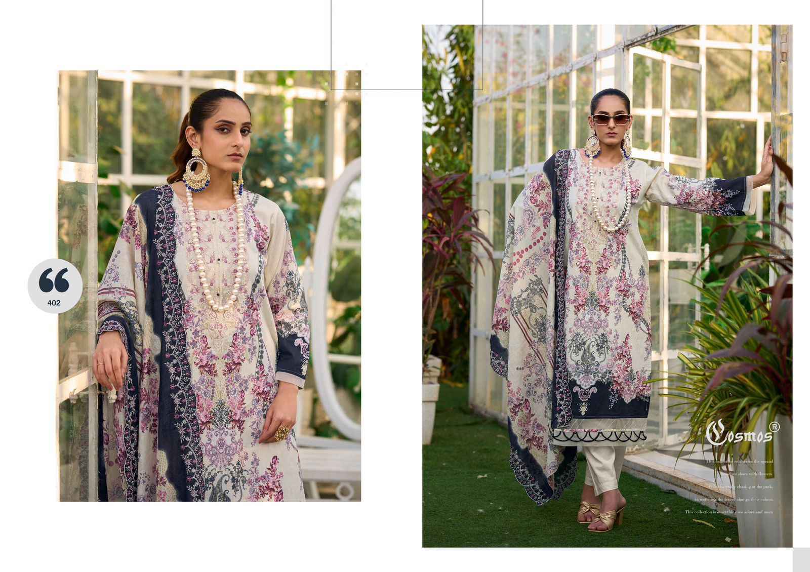 Cosmos Needle Wonder Vol 4 Lawn Cotton Salwar Kameez Wholesale Rate ( 8 Pcs Catalog )