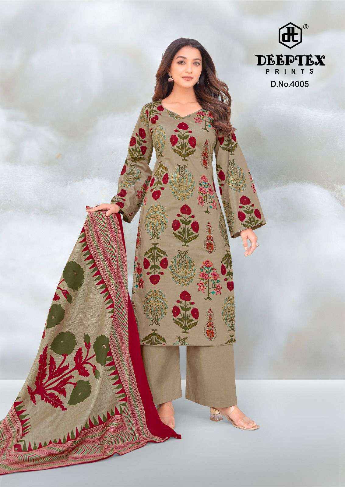 Deeptex Aalia Afreen Vol 4 Heavy Cotton Ladies Salwar Kameez Wholesale Rate ( 8 Pcs Catalog )