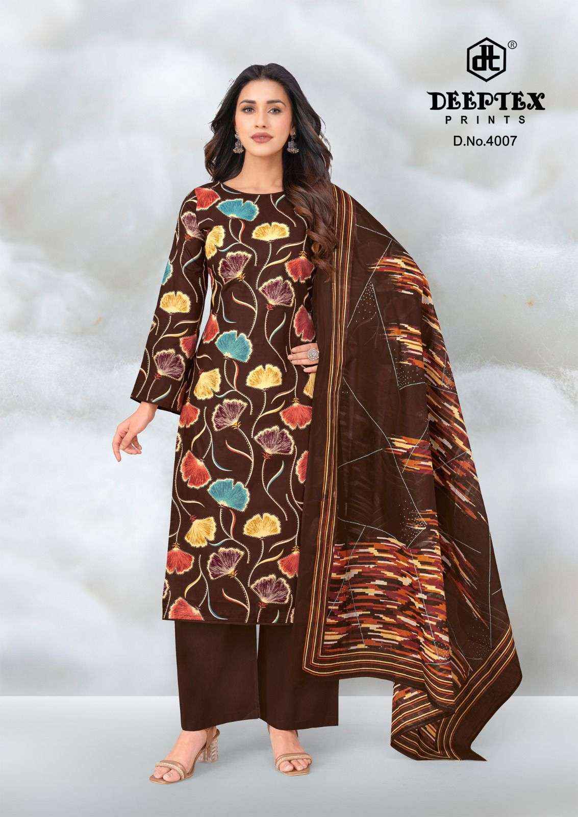 Deeptex Aalia Afreen Vol 4 Heavy Cotton Ladies Salwar Kameez Wholesale Rate ( 8 Pcs Catalog )