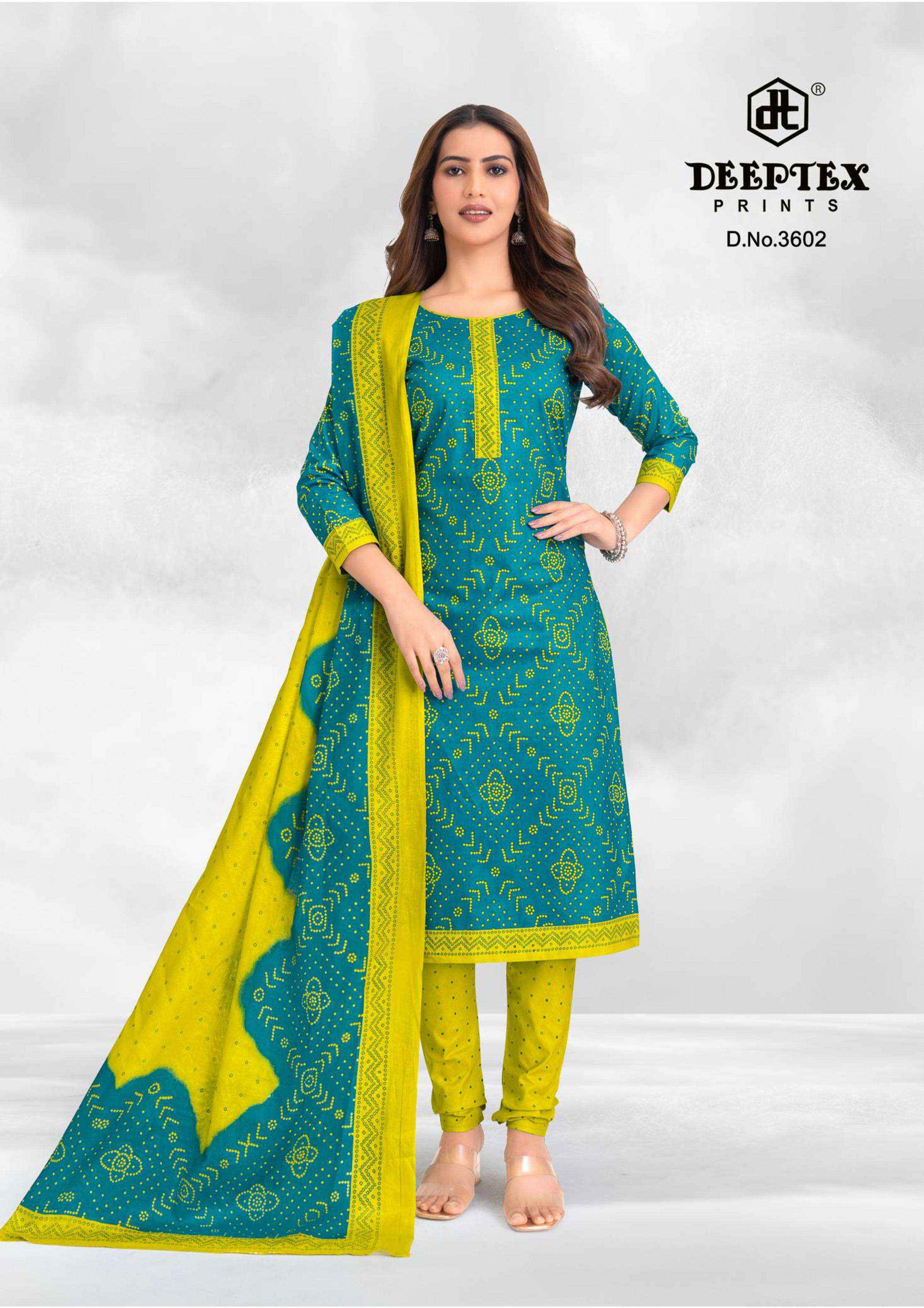 Deeptex Classic Chunaris Vol 36 Cotton Salwar Kameez Wholesale Rate ( 10 Pcs Catalog )