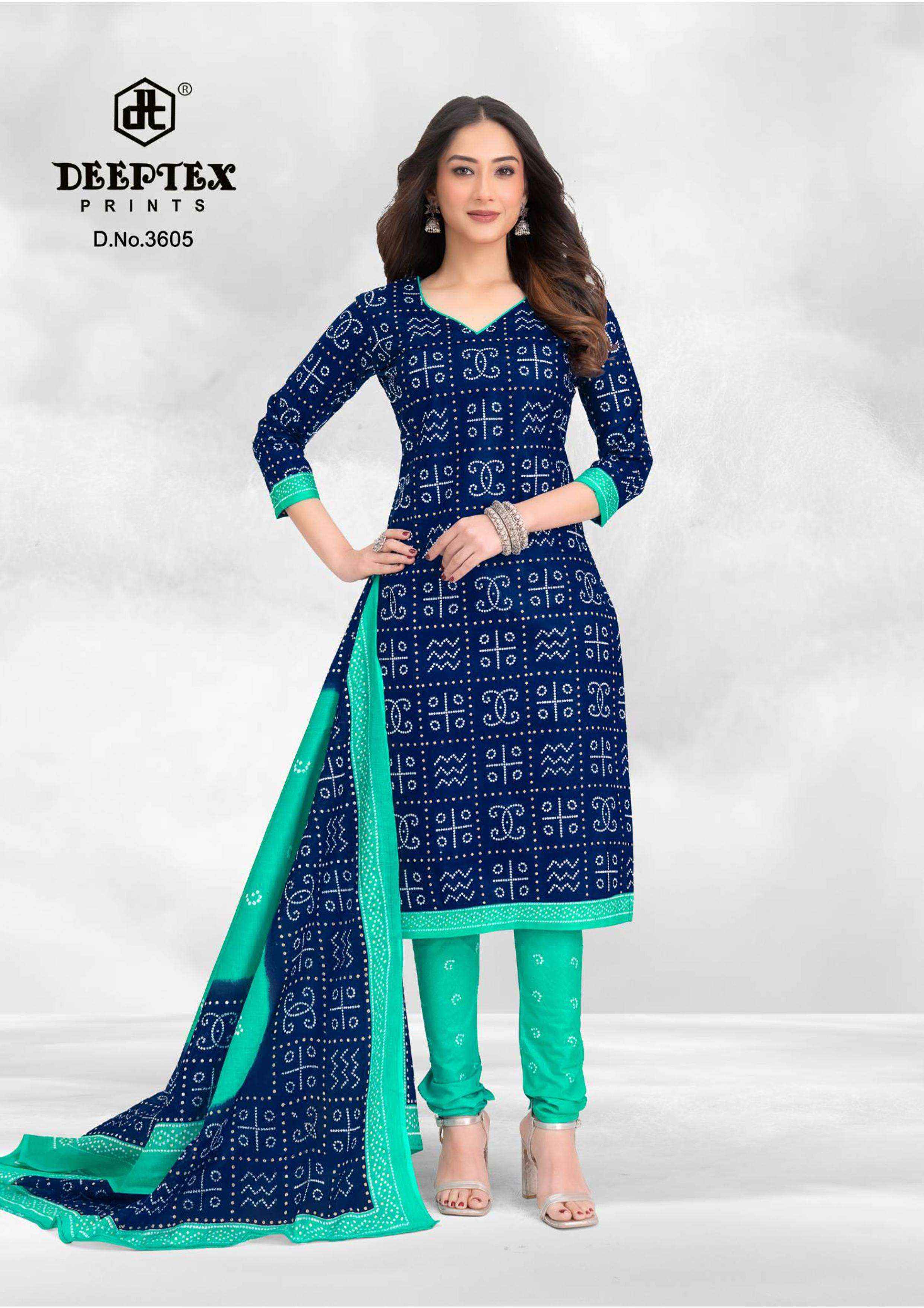 Deeptex Classic Chunaris Vol 36 Cotton Salwar Kameez Wholesale Rate ( 10 Pcs Catalog )