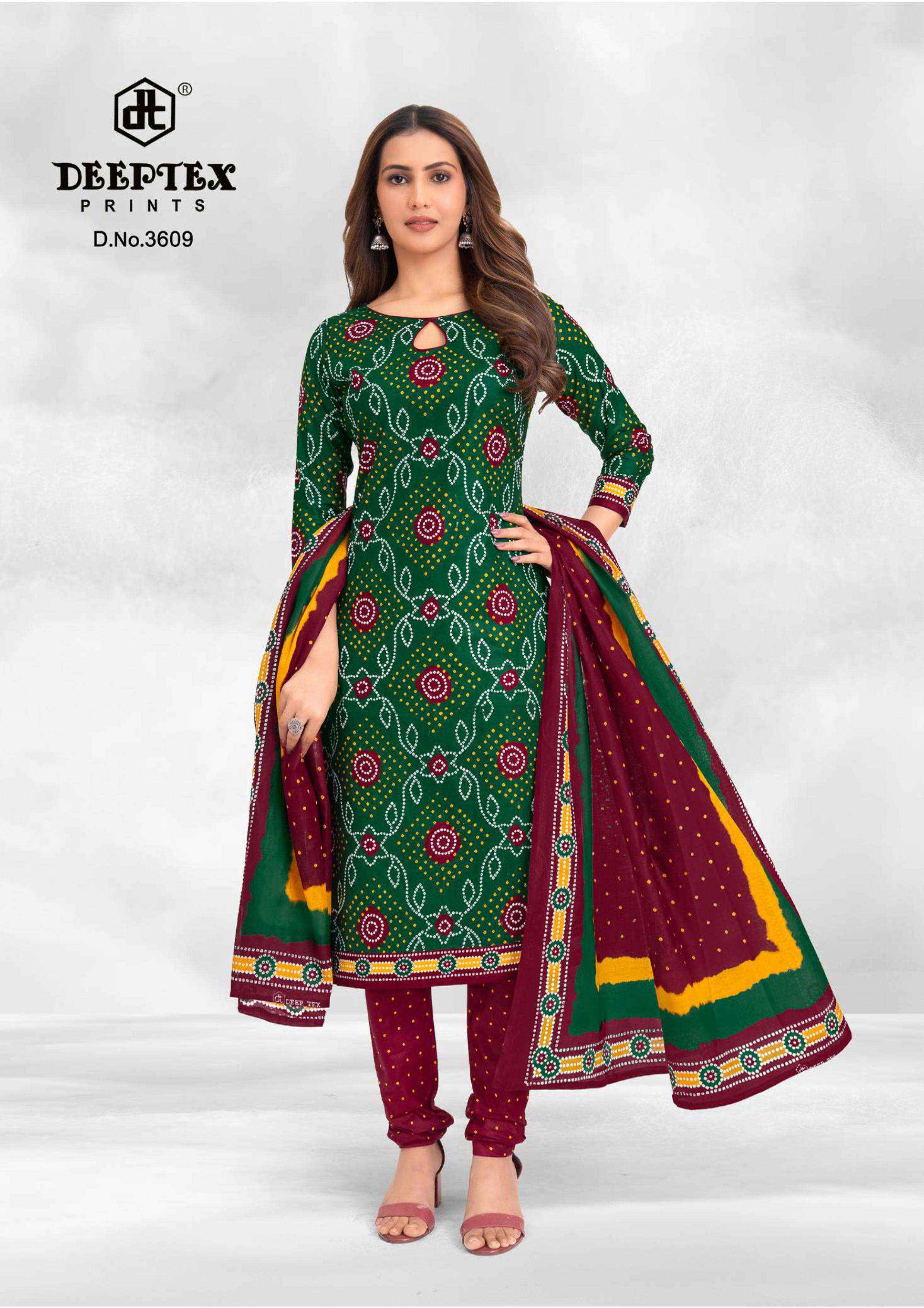 Deeptex Classic Chunaris Vol 36 Cotton Salwar Kameez Wholesale Rate ( 10 Pcs Catalog )