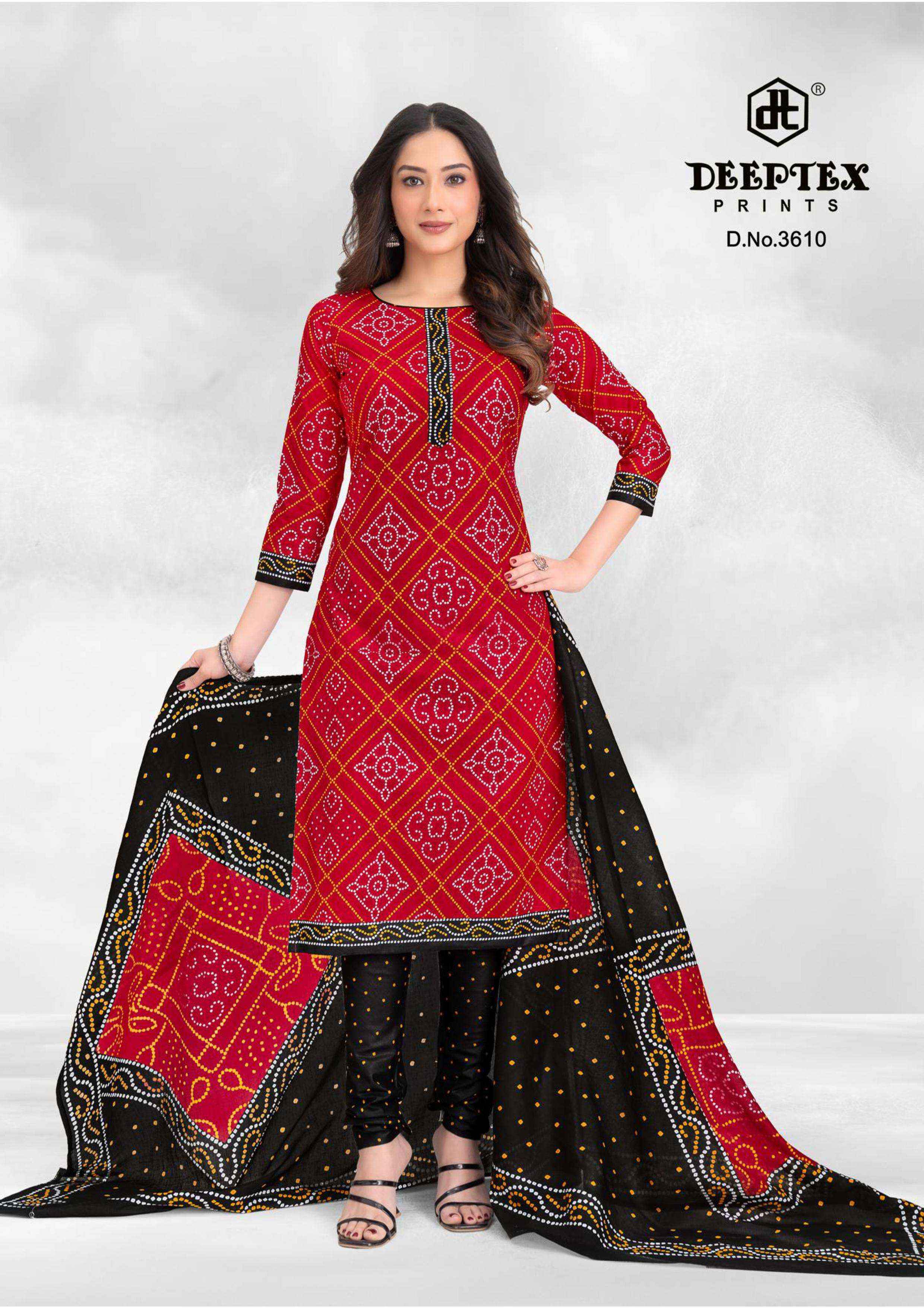 Deeptex Classic Chunaris Vol 36 Cotton Salwar Kameez Wholesale Rate ( 10 Pcs Catalog )