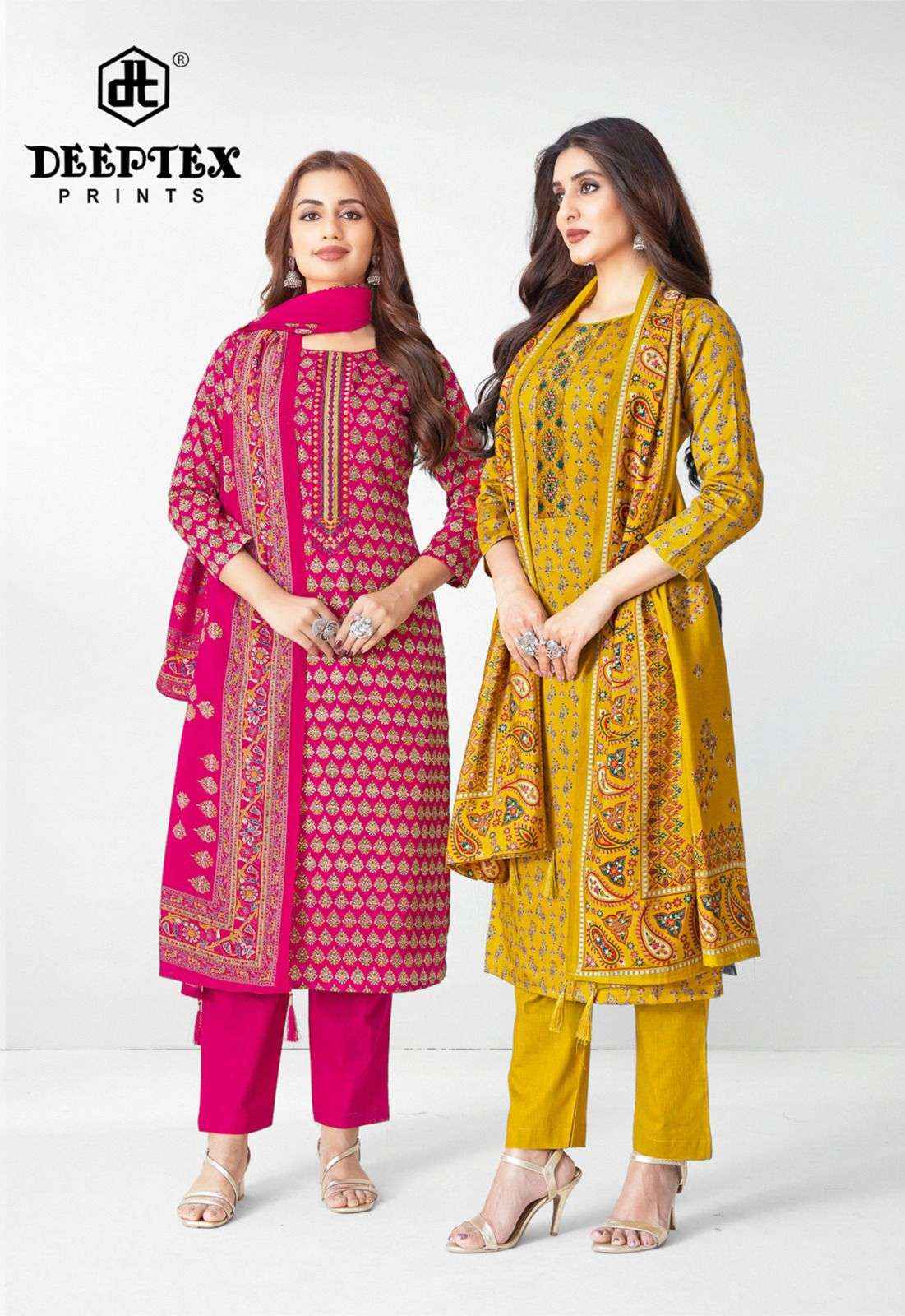 Deeptex Prints Mausami Vol 1 Heavy Jam Satin Dress Material Surat Wholesale Market ( 8 Pcs Catalogue )