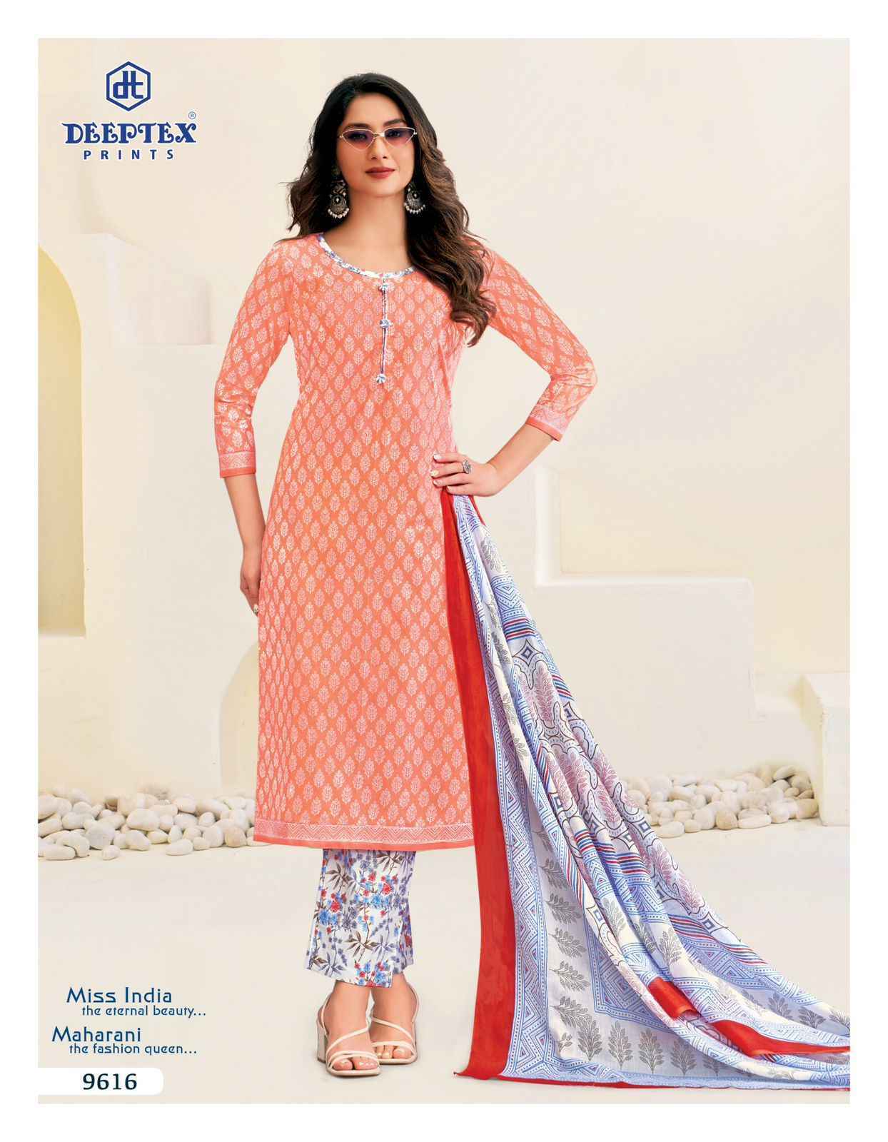 Deeptex Prints Miss India Vol 96 Cotton Dress Material Surat Wholesale Market ( 16 pcs Catalogue )