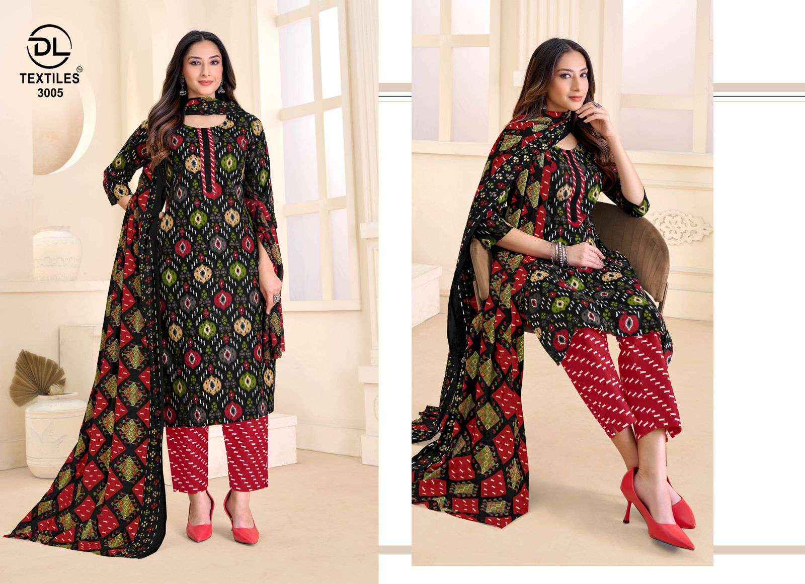 Dl Textile Nayarang Vol 3 Pure Cotton Readymade Suits Wholesale Price ( 10 Pcs Catalogue )