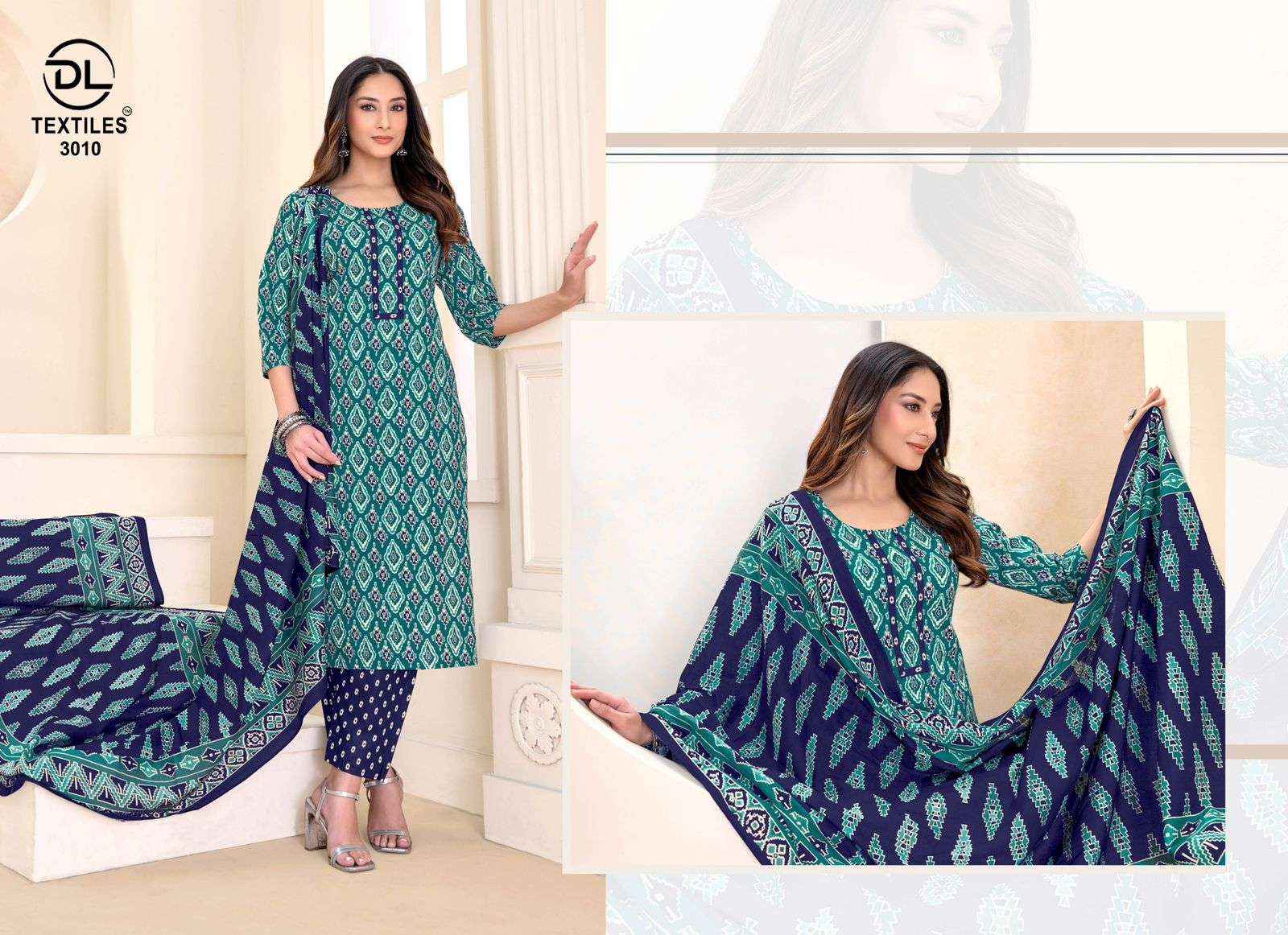 Dl Textile Nayarang Vol 3 Pure Cotton Readymade Suits Wholesale Price ( 10 Pcs Catalogue )