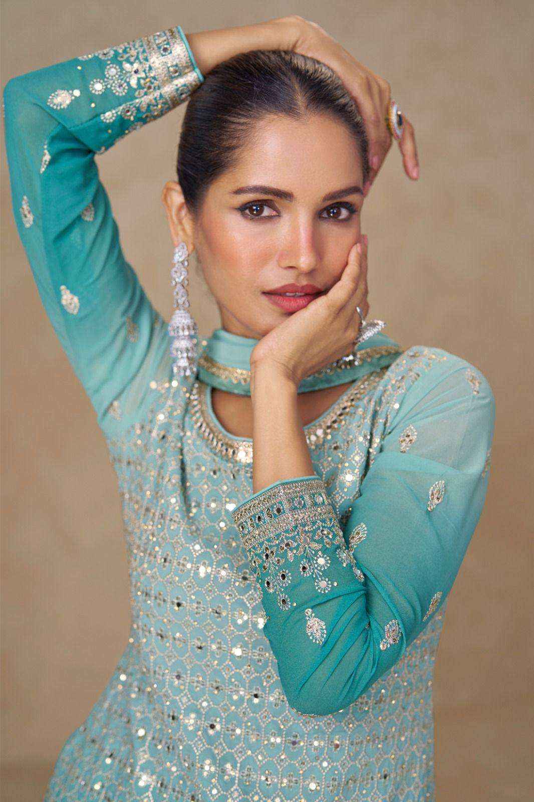 Gulkayra Shivani 7668 To 7670 Designer Palazzo Partywear Suit Wholesale Rate ( 3 Pcs Catalog )