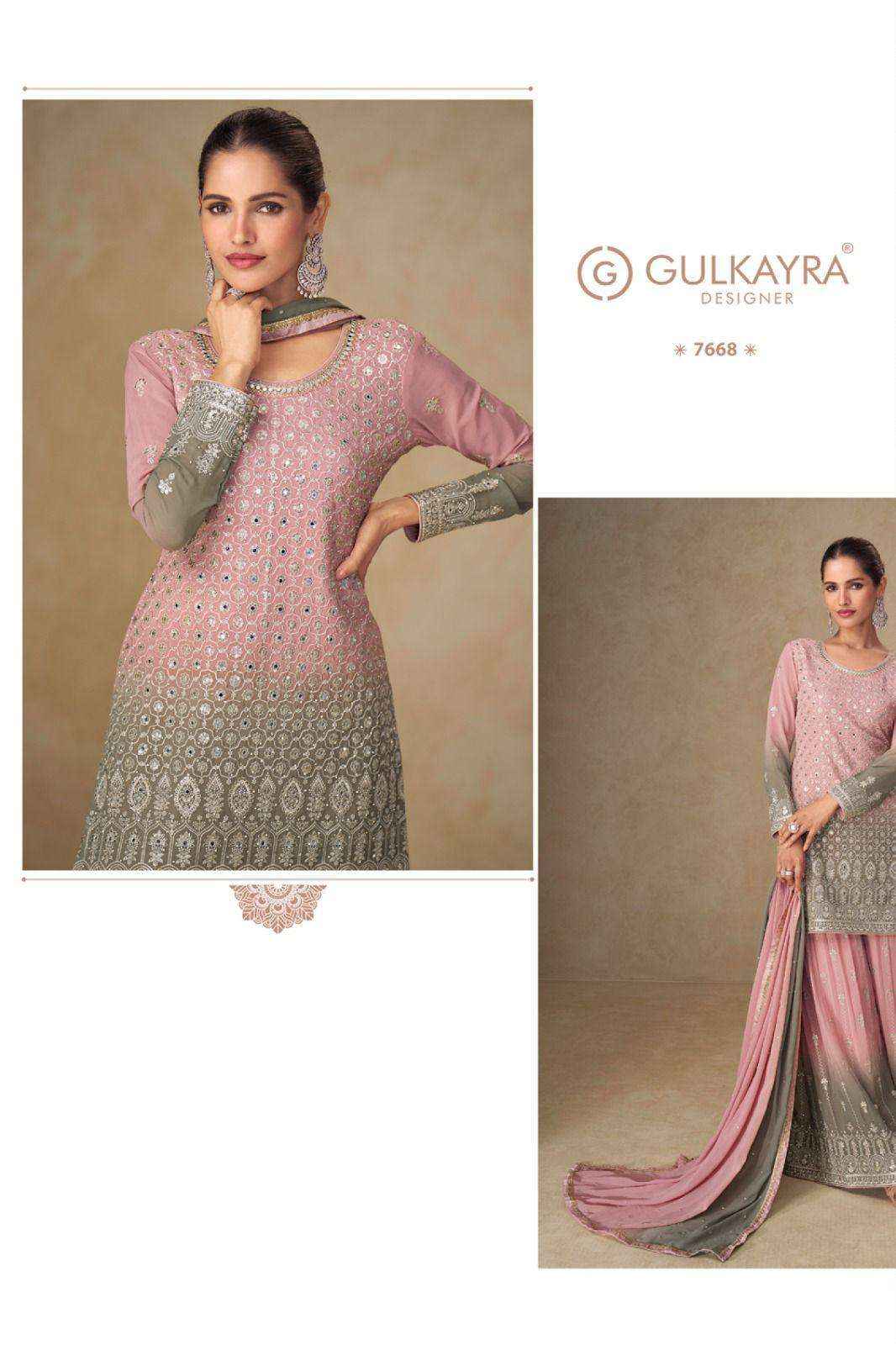 Gulkayra Shivani 7668 To 7670 Designer Palazzo Partywear Suit Wholesale Rate ( 3 Pcs Catalog )