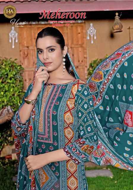 Harshit Fashion Meheroon Edition 23 Viscouse Reyon Salwar Kameez Wholesale Rate ( 6 Pcs Catalog )