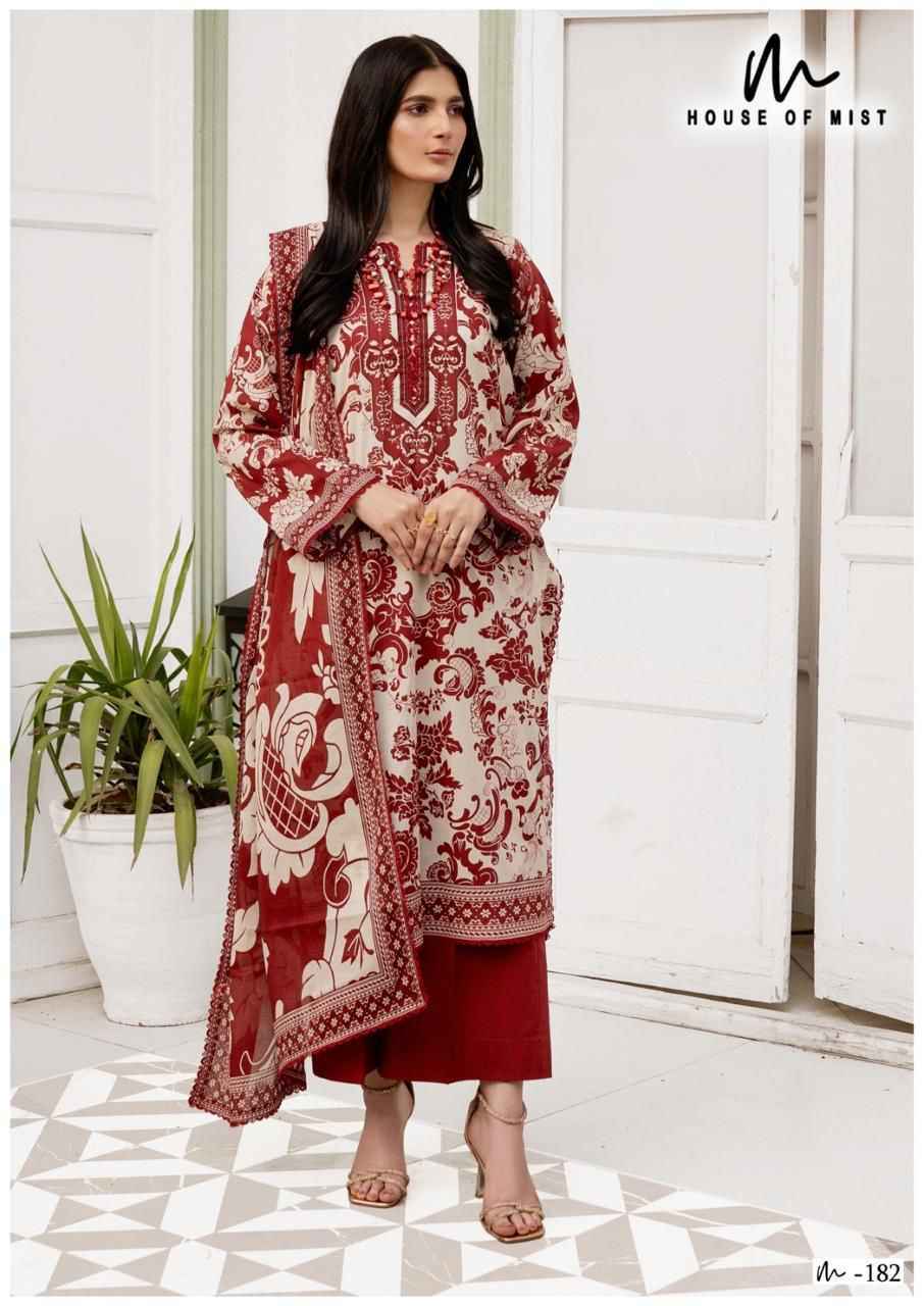 House Of Mist Ghazal Cotton Collection Vol 19 Cotton Salwar Kameez Wholesale Rate ( 6 Pcs Catalog )