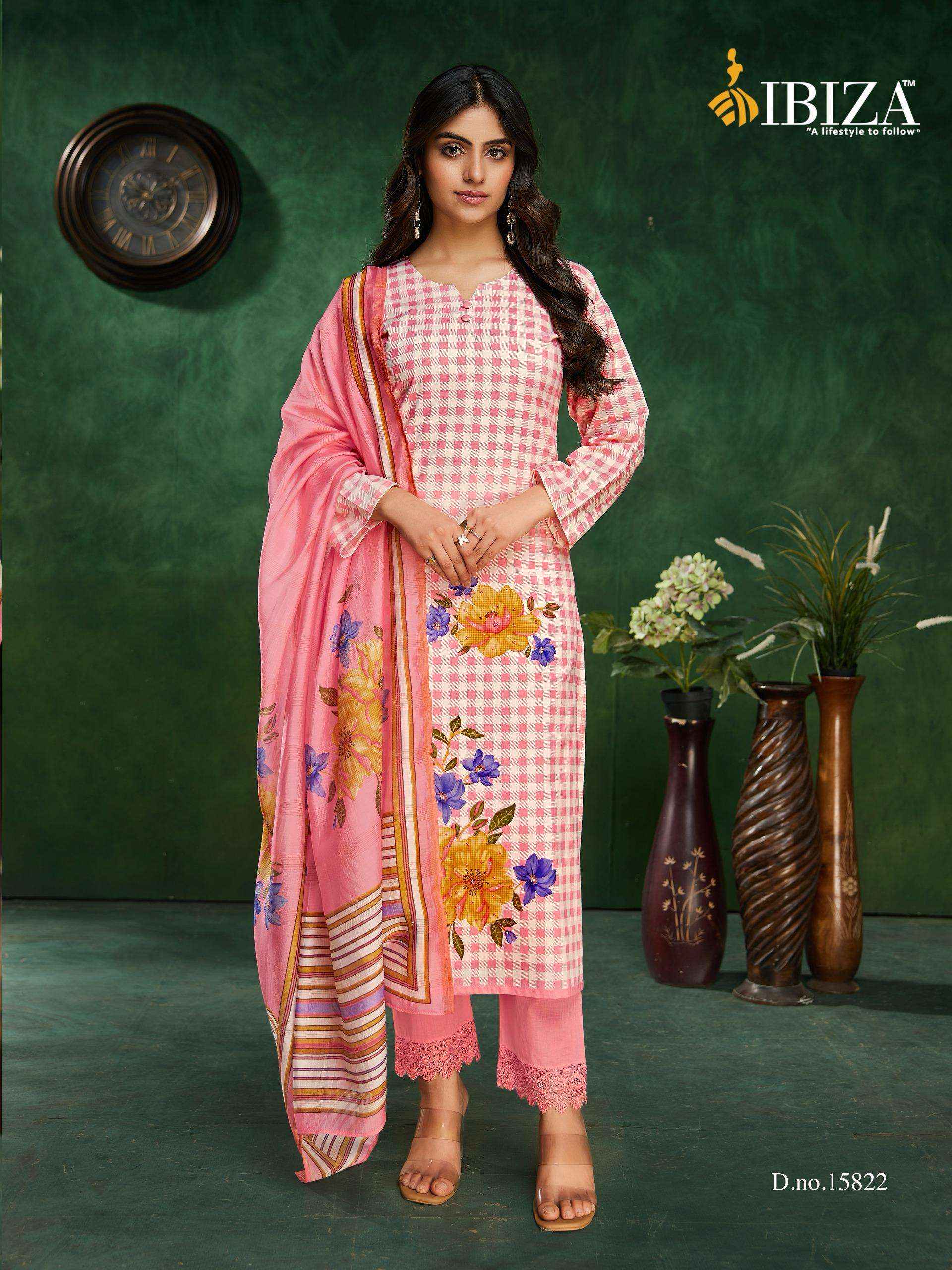 Ibiza Cherry Pure Lawn Cotton Ladies Salwar Kameez Wholesale Rate ( 4 Pcs Catalog )