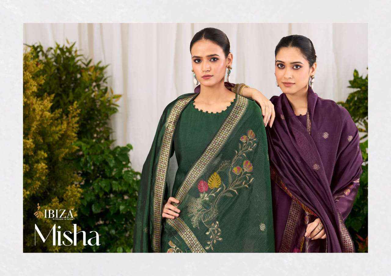 Ibiza Misha Pure Banglory Silk Designer Salwar Kameez Wholesale Rate ( 4 Pcs Catalog )