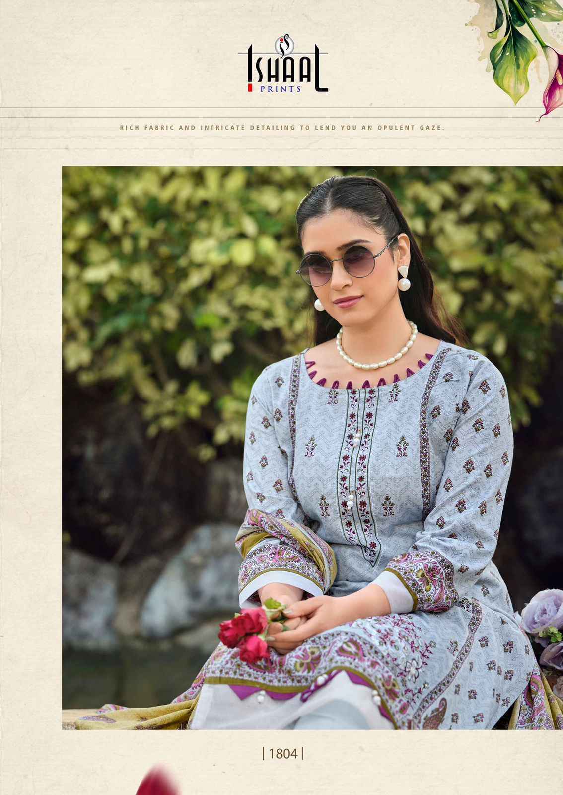 Ishaal Prints Embroidered Vol-18 Lawn Cotton Dress Material Surat Wholesale Market Price ( 10 pcs Catalogue )
