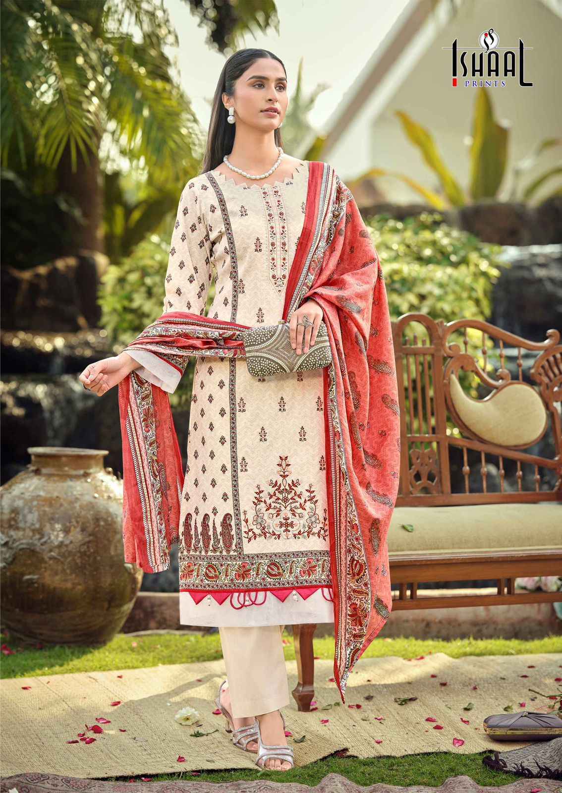 Ishaal Prints Embroidered Vol-18 Lawn Cotton Dress Material Surat Wholesale Market Price ( 10 pcs Catalogue )