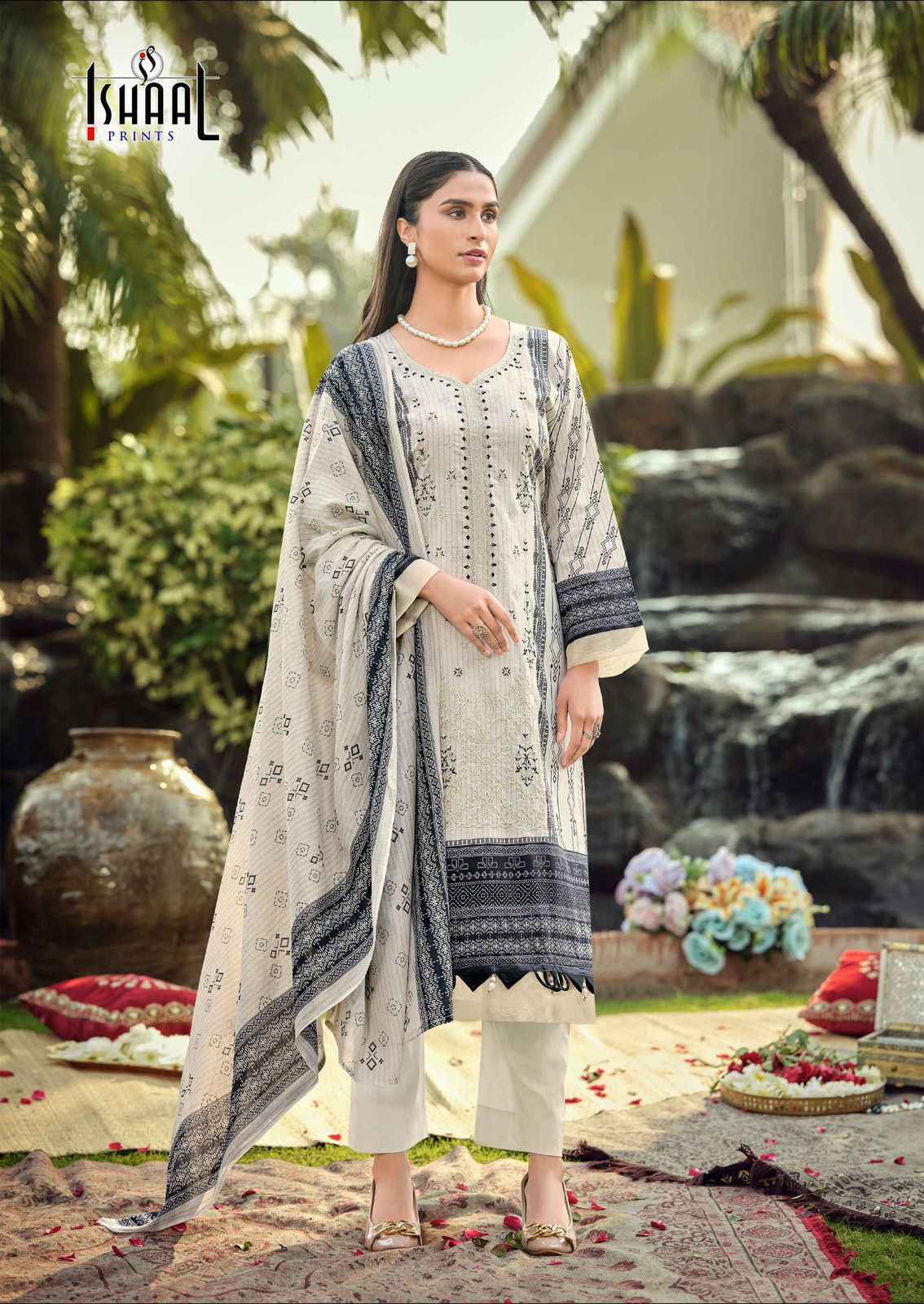 Ishaal Prints Embroidered Vol-18 Lawn Cotton Dress Material Surat Wholesale Market Price ( 10 pcs Catalogue )