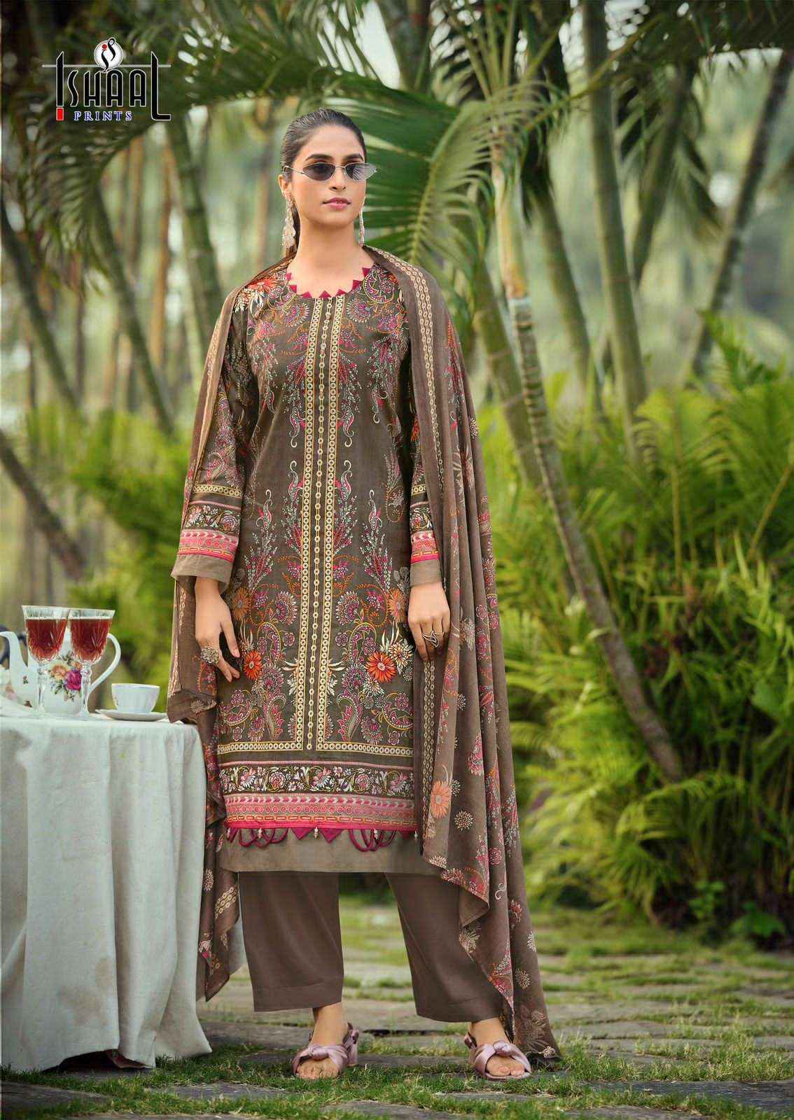 Ishaal Prints Gulmohar Vol 39 Printed Pure Lawn Salwar Kameez Wholesale Rate ( 10 Pcs Catalog )