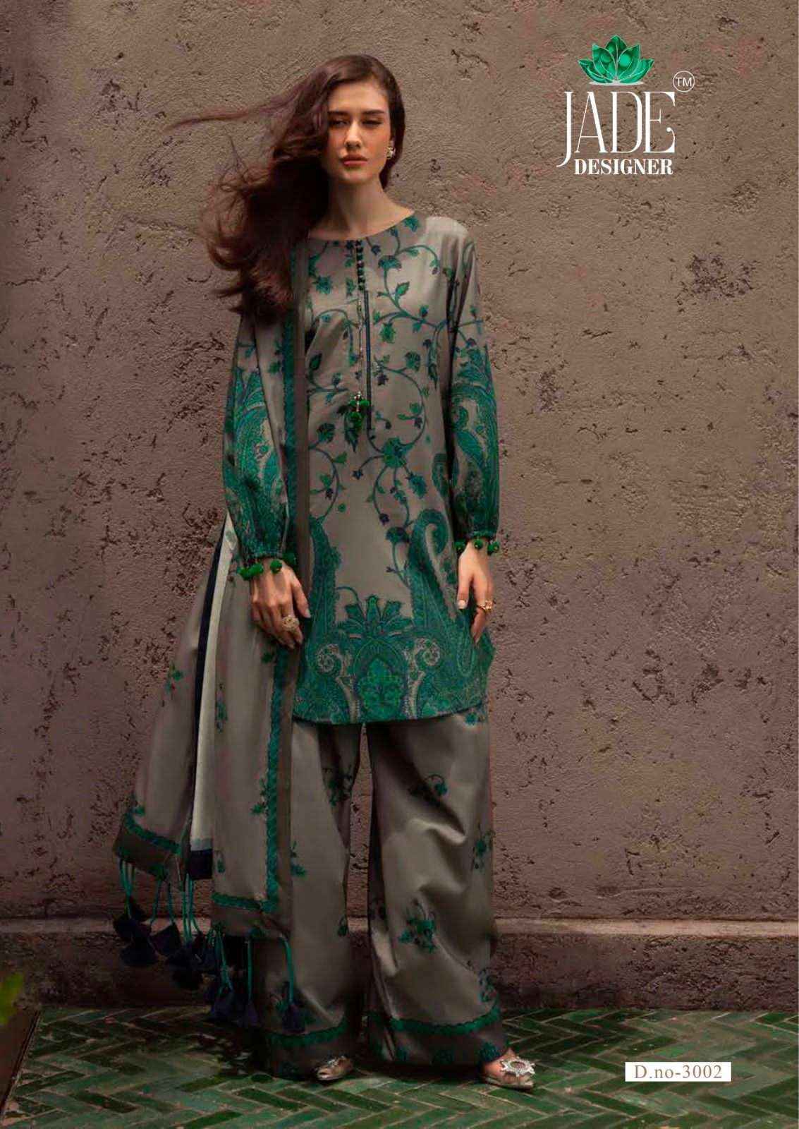 Jade Ayesha Zara Vol 3 Heavy Lawn Cotton Pakistani Dress Material Wholesale ( 6 Pcs Set )