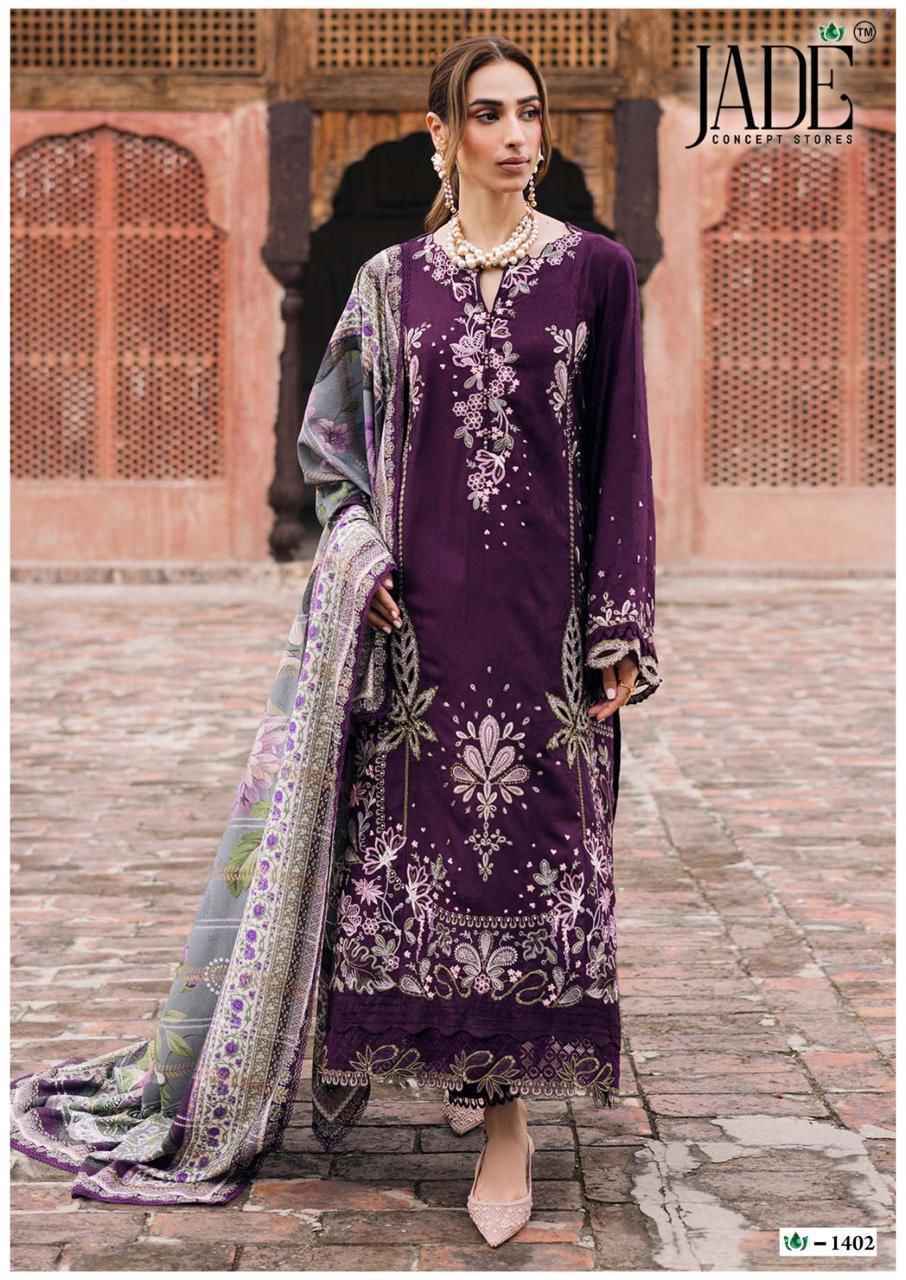 Jade Crimson Vol 14 Lawn Cotton Salwar Kameez Wholesale Rate ( 6 Pcs Catalog )