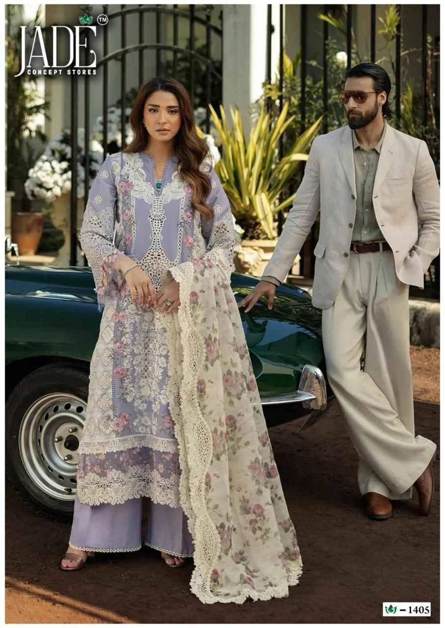 Jade Crimson Vol 14 Lawn Cotton Salwar Kameez Wholesale Rate ( 6 Pcs Catalog )