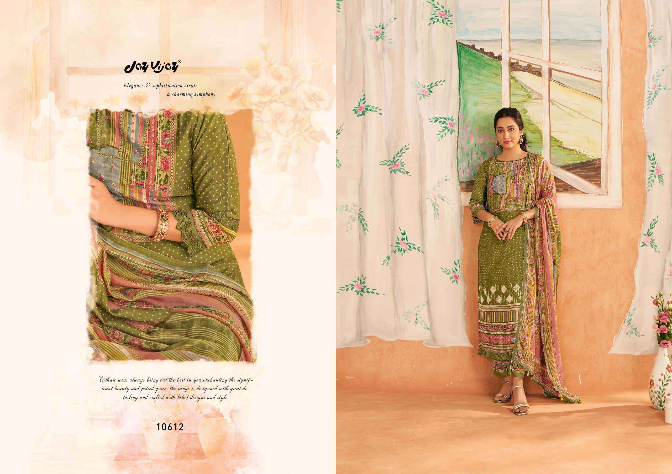 Jay Vijay Sapno Ki Khidki Premium Design Bemberg Silk Salwar Suit Wholesale Rate ( 6 Pcs Catalog )