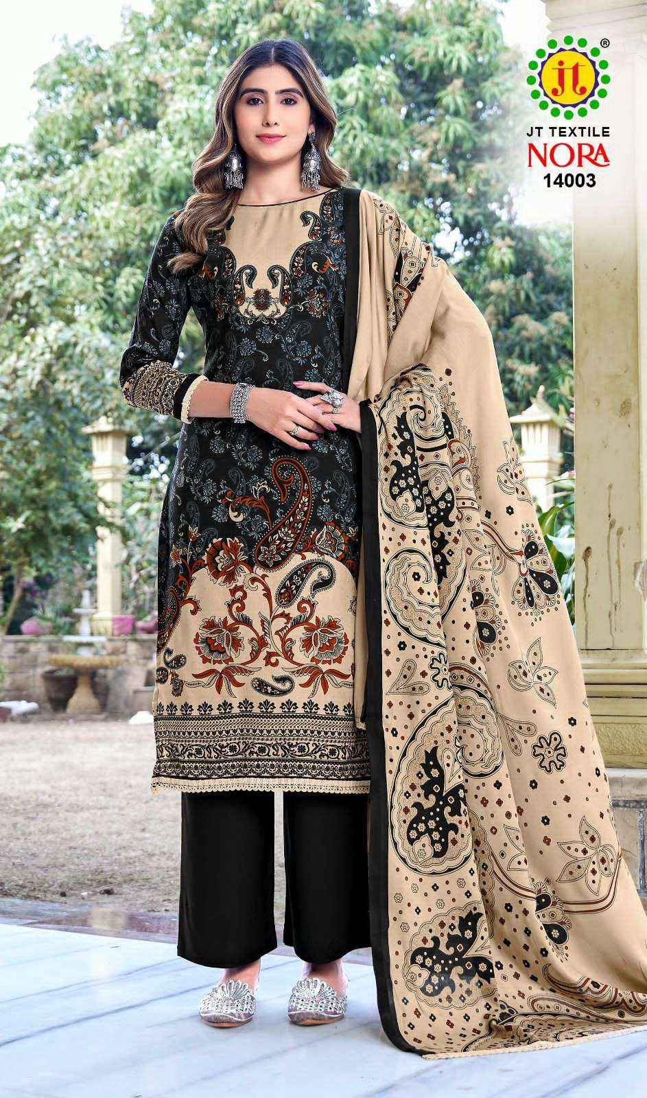 Jt Nora Vol-14 Rayon Salwar Kameez Wholesale Price ( 5 Pcs Catalogue )