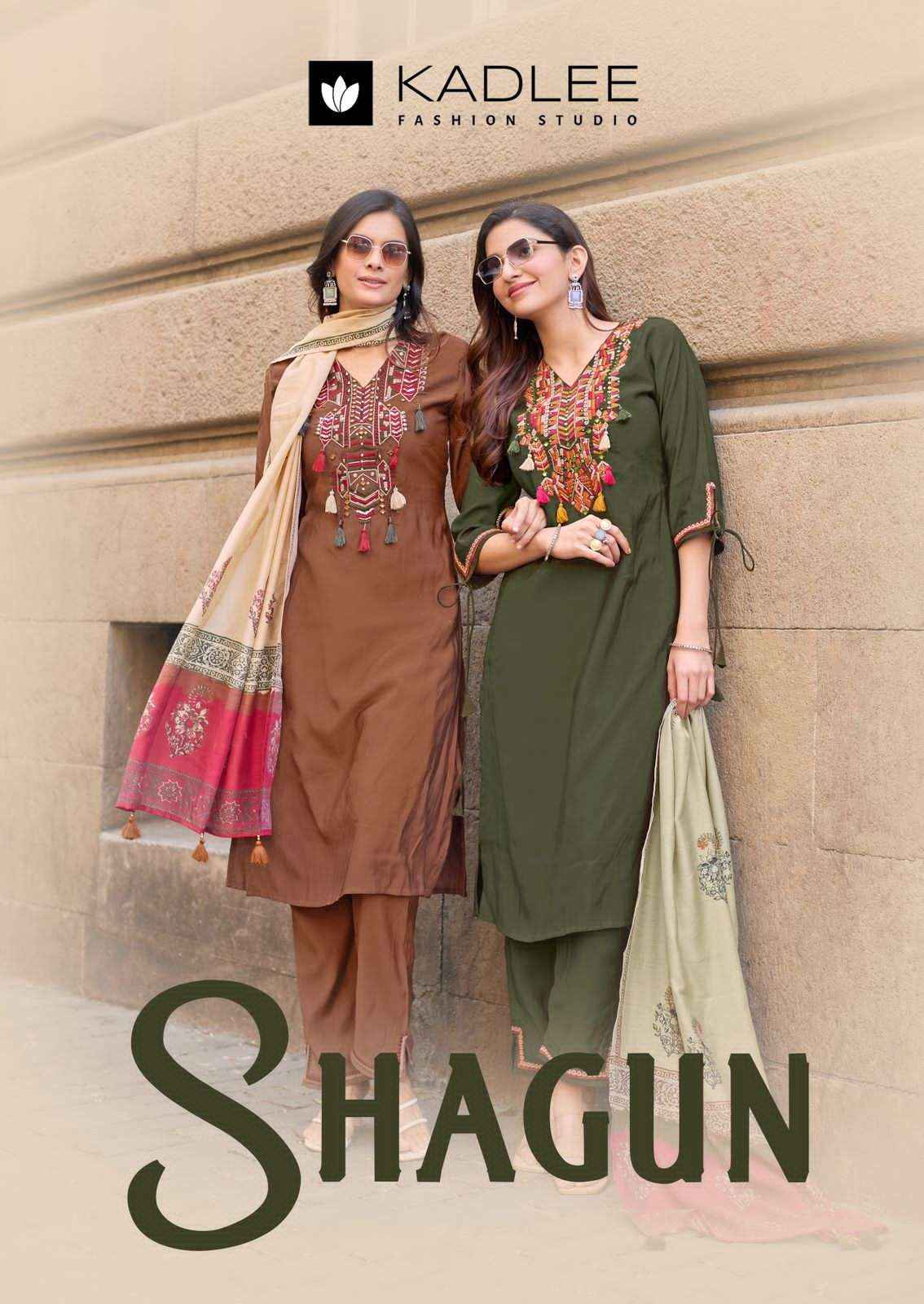 Kadlee Shagun Exclusive Style Kurti Pant Dupatta Set Wholesale Rate ( 4 Pcs Catalog )