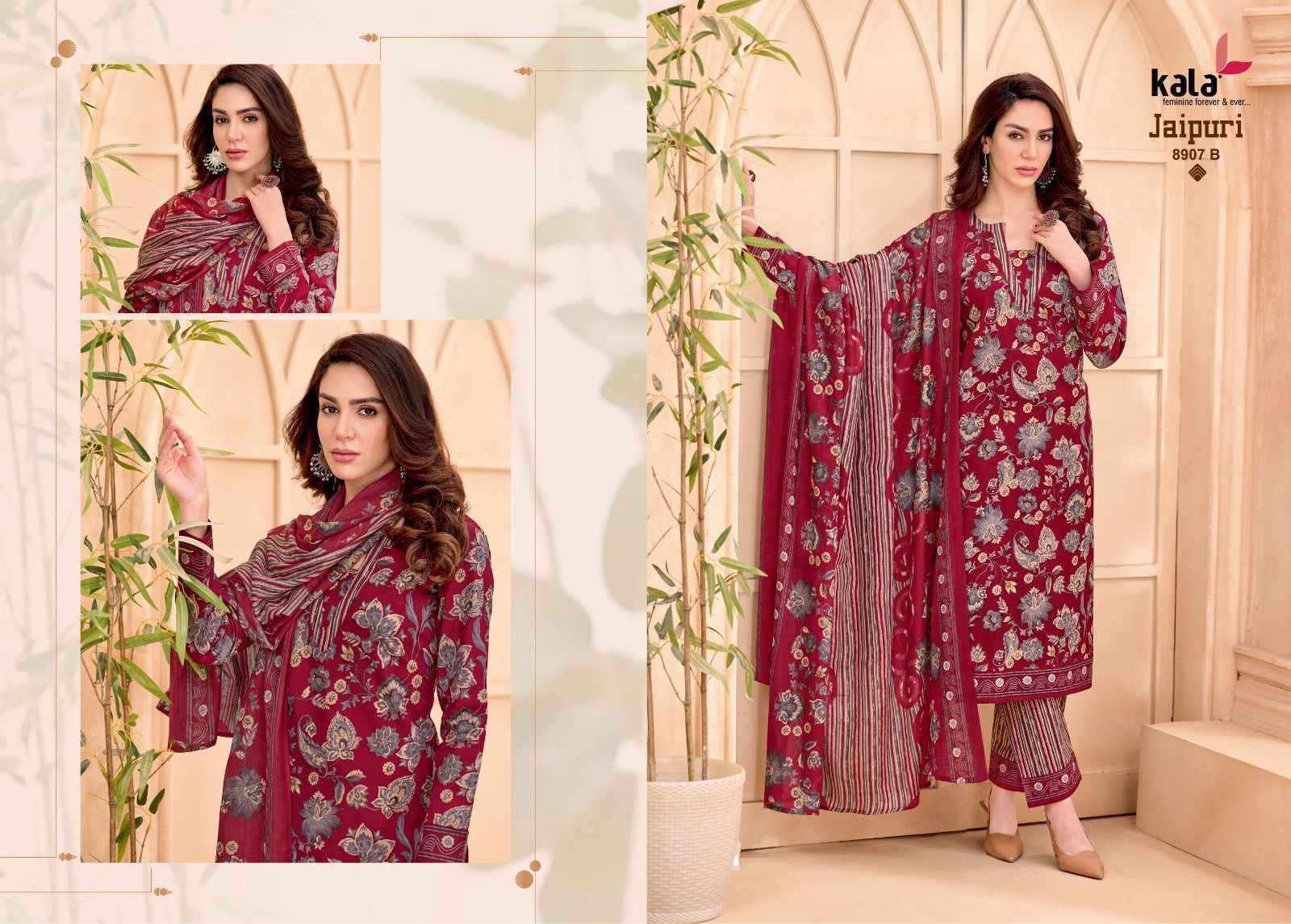 Kala Jaipuri Vol 9 Cotton Dress Material New Catalogue Wholesale Price ( 12 Pc Catalogue )