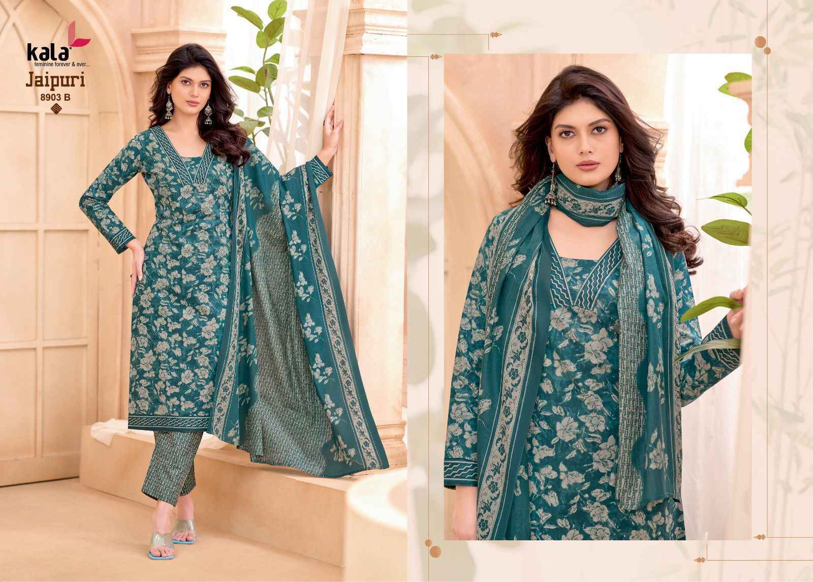 Kala Jaipuri Vol 9 Cotton Dress Material New Catalogue Wholesale Price ( 12 Pc Catalogue )