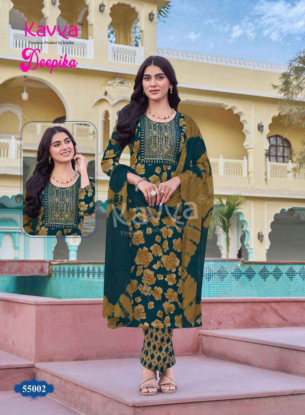 Kavya Deepika Vol 55 Capsule Kurti Combo Set Wholesale Rate ( 10 Pcs Catalog )