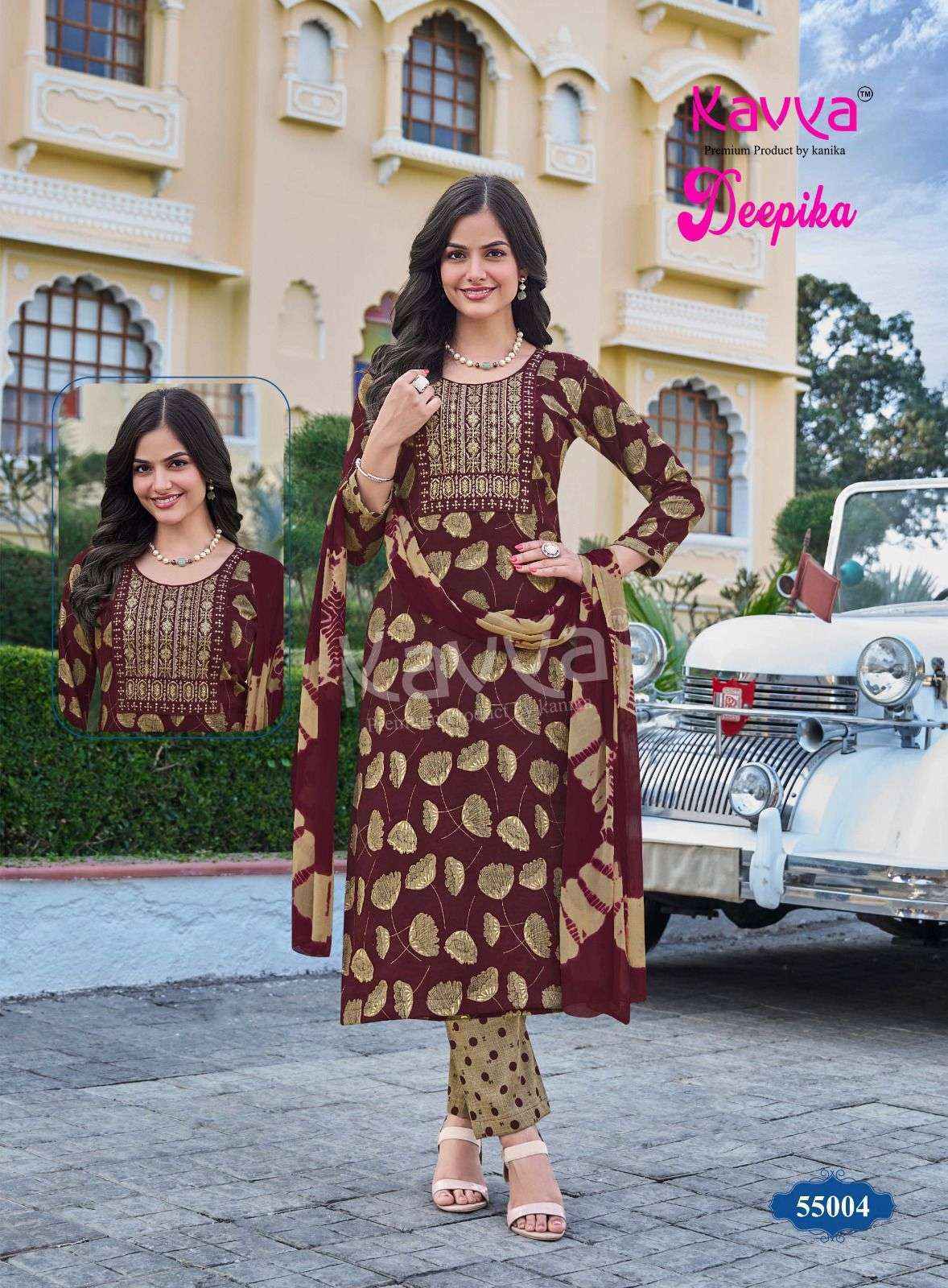Kavya Deepika Vol 55 Capsule Kurti Combo Set Wholesale Rate ( 10 Pcs Catalog )