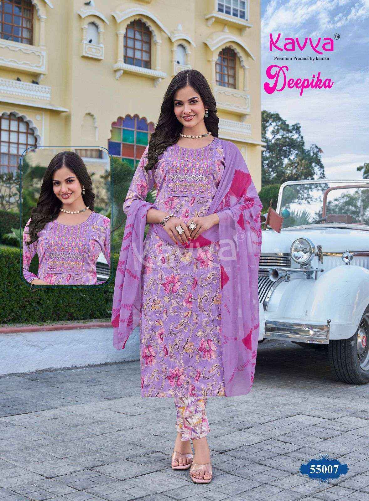 Kavya Deepika Vol 55 Capsule Kurti Combo Set Wholesale Rate ( 10 Pcs Catalog )