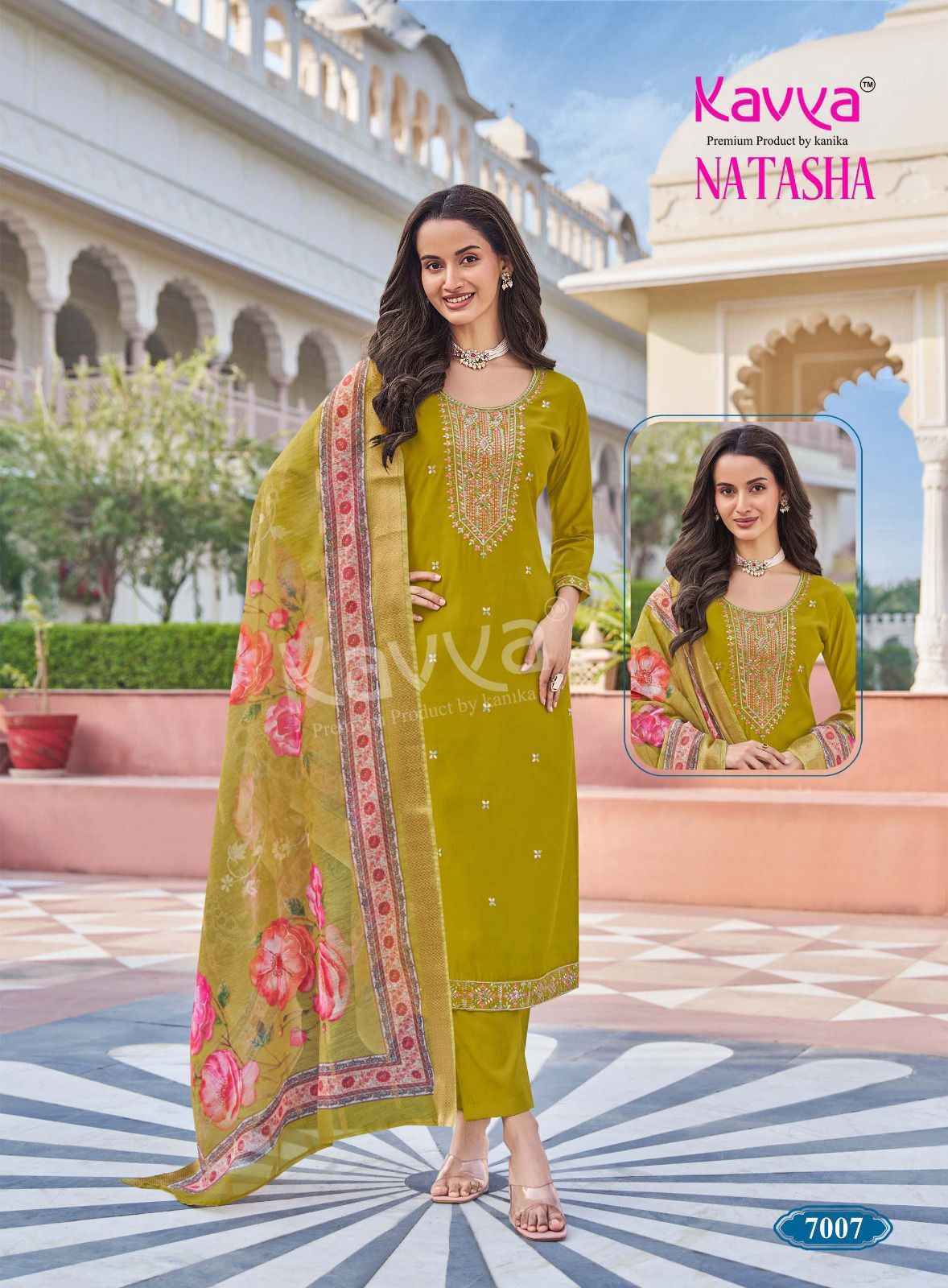 Kavya Natasha Vol 7 Roman Silk Kurti Combo Set Wholesale Rate ( 10 Pcs Catalog )